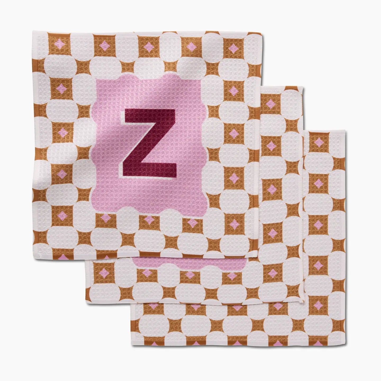PREORDER: Geometry Monogram Dishcloth Set