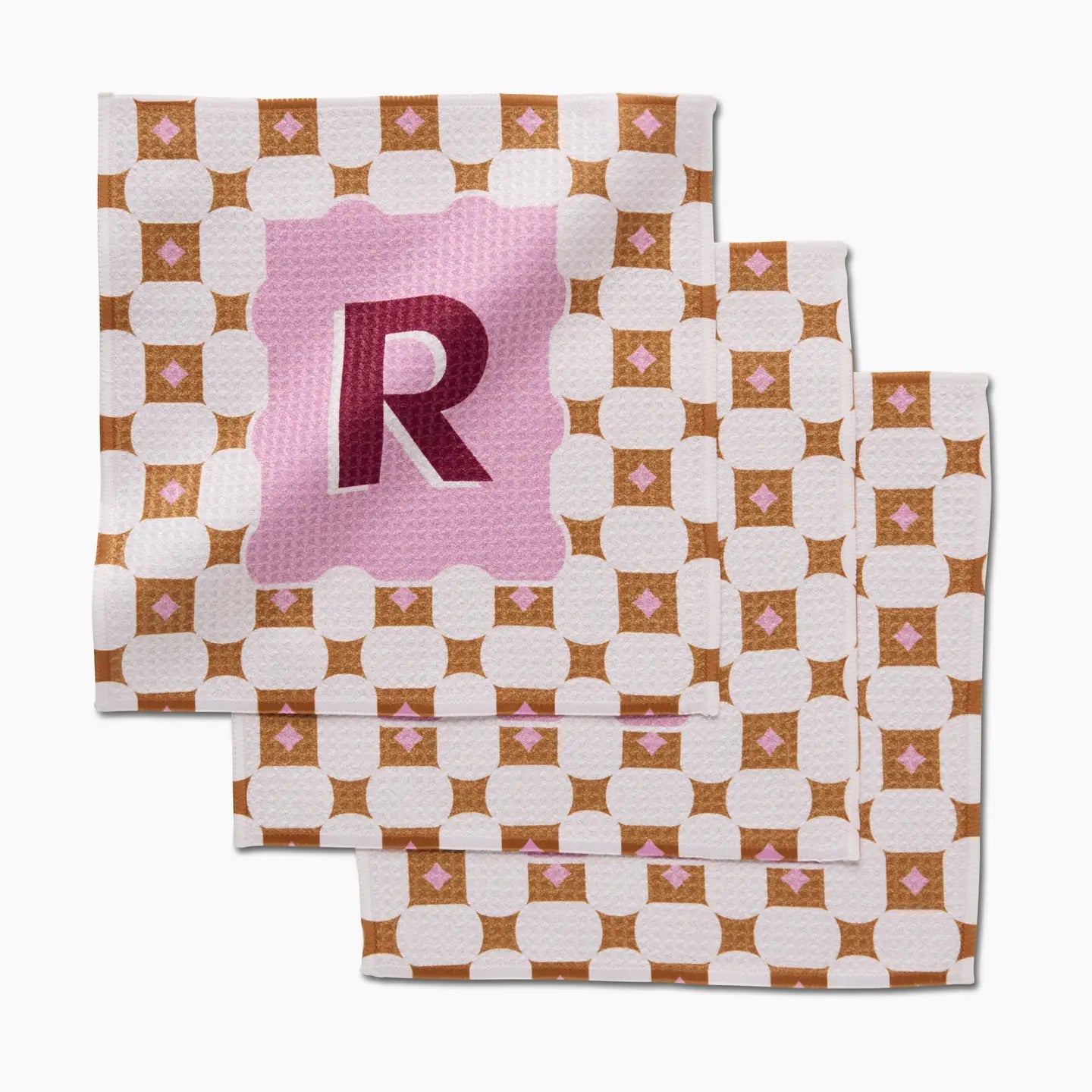 PREORDER: Geometry Monogram Dishcloth Set