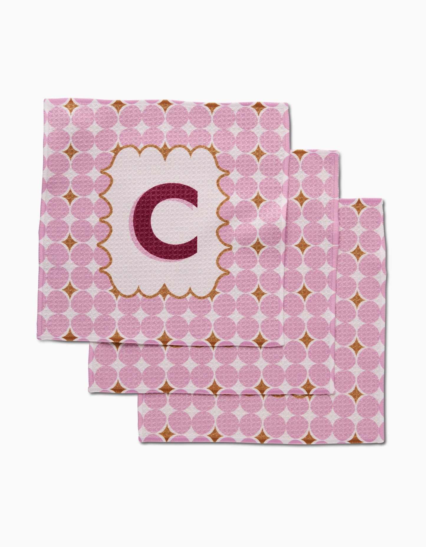 PREORDER: Geometry Monogram Dishcloth Set