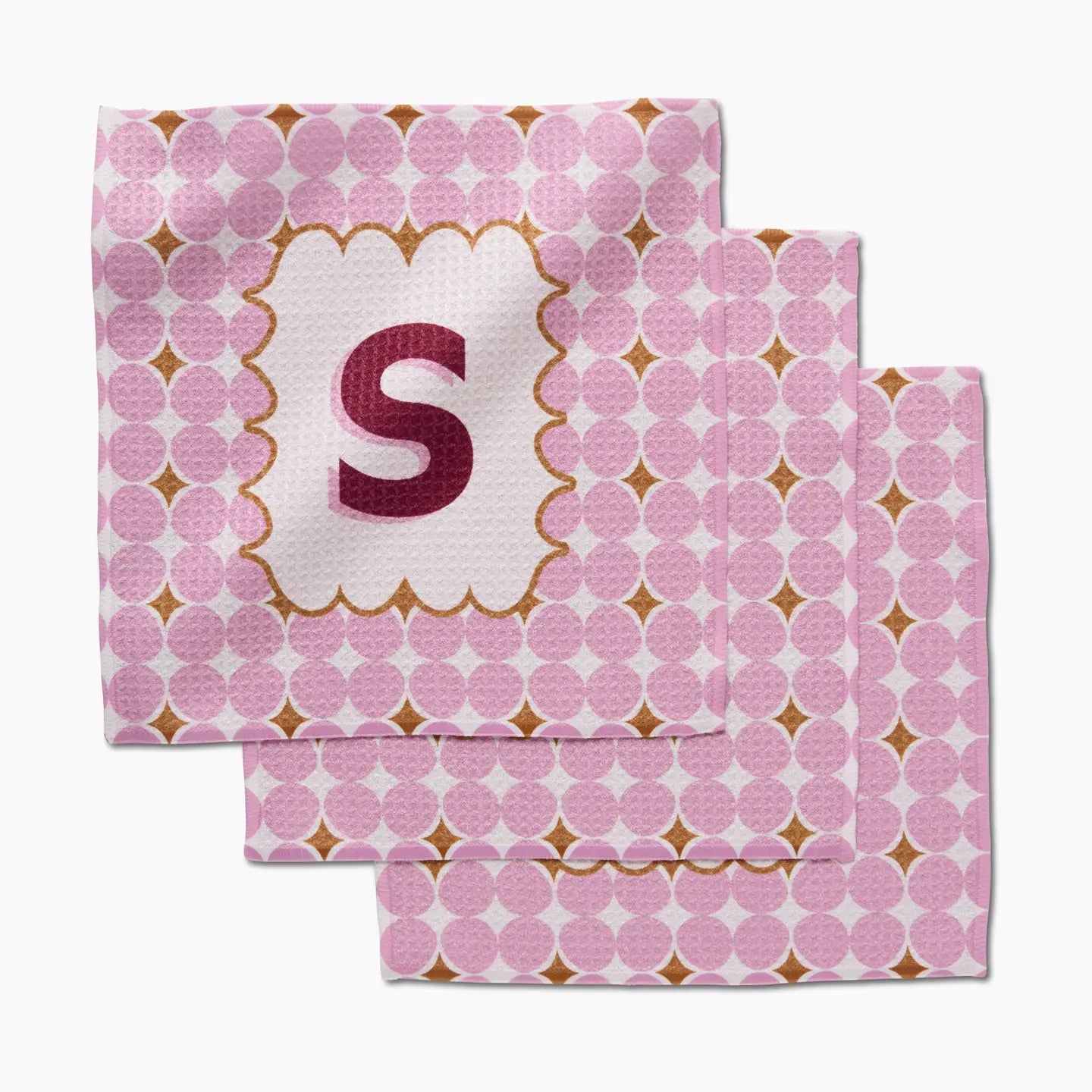 PREORDER: Geometry Monogram Dishcloth Set