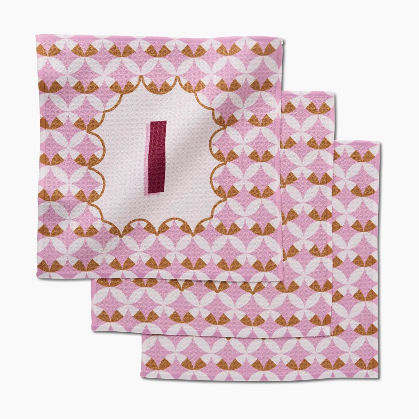 PREORDER: Geometry Monogram Dishcloth Set