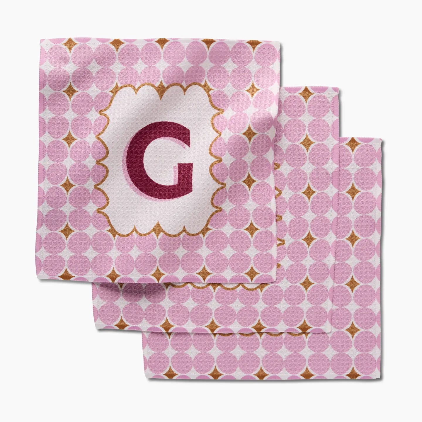 PREORDER: Geometry Monogram Dishcloth Set