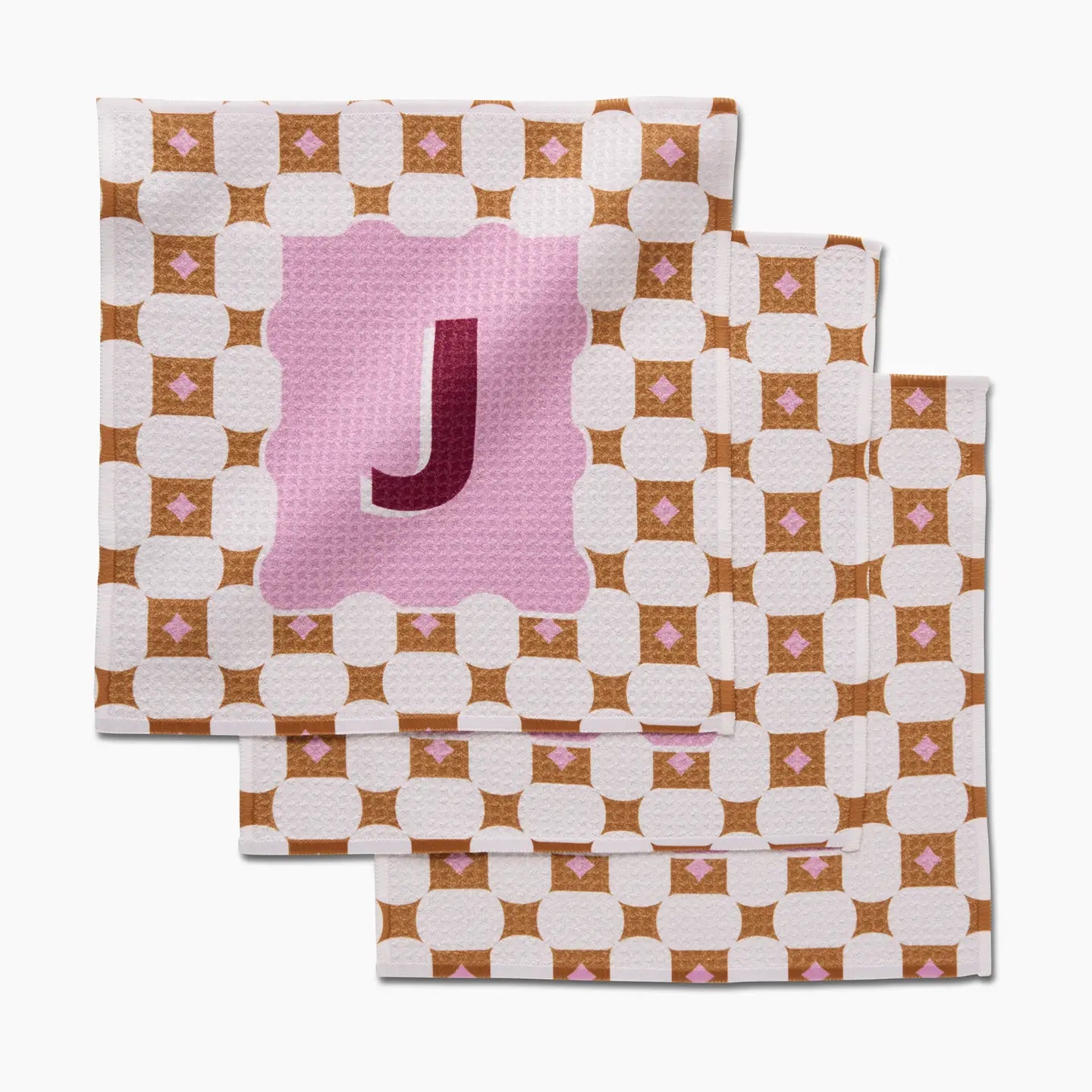 PREORDER: Geometry Monogram Dishcloth Set
