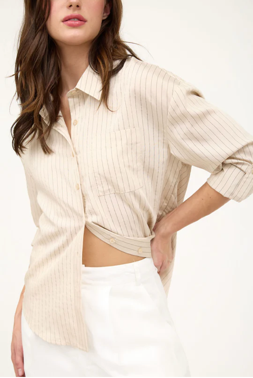 Kenna Pinstripe Top