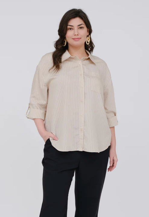 Kenna Pinstripe Top