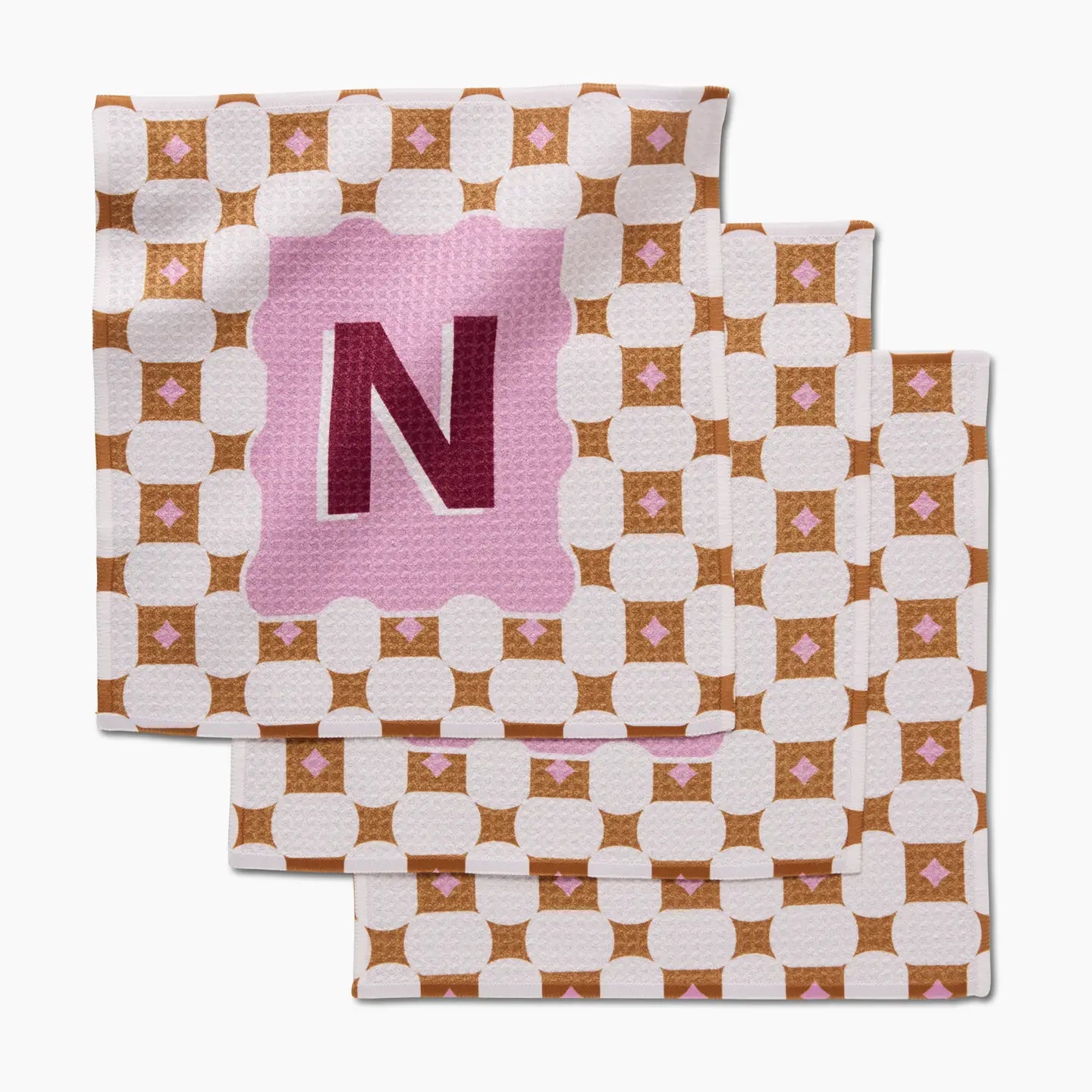 PREORDER: Geometry Monogram Dishcloth Set