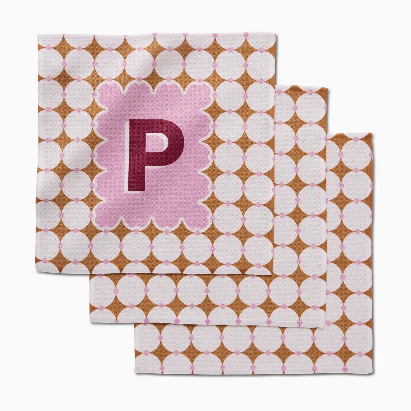 PREORDER: Geometry Monogram Dishcloth Set