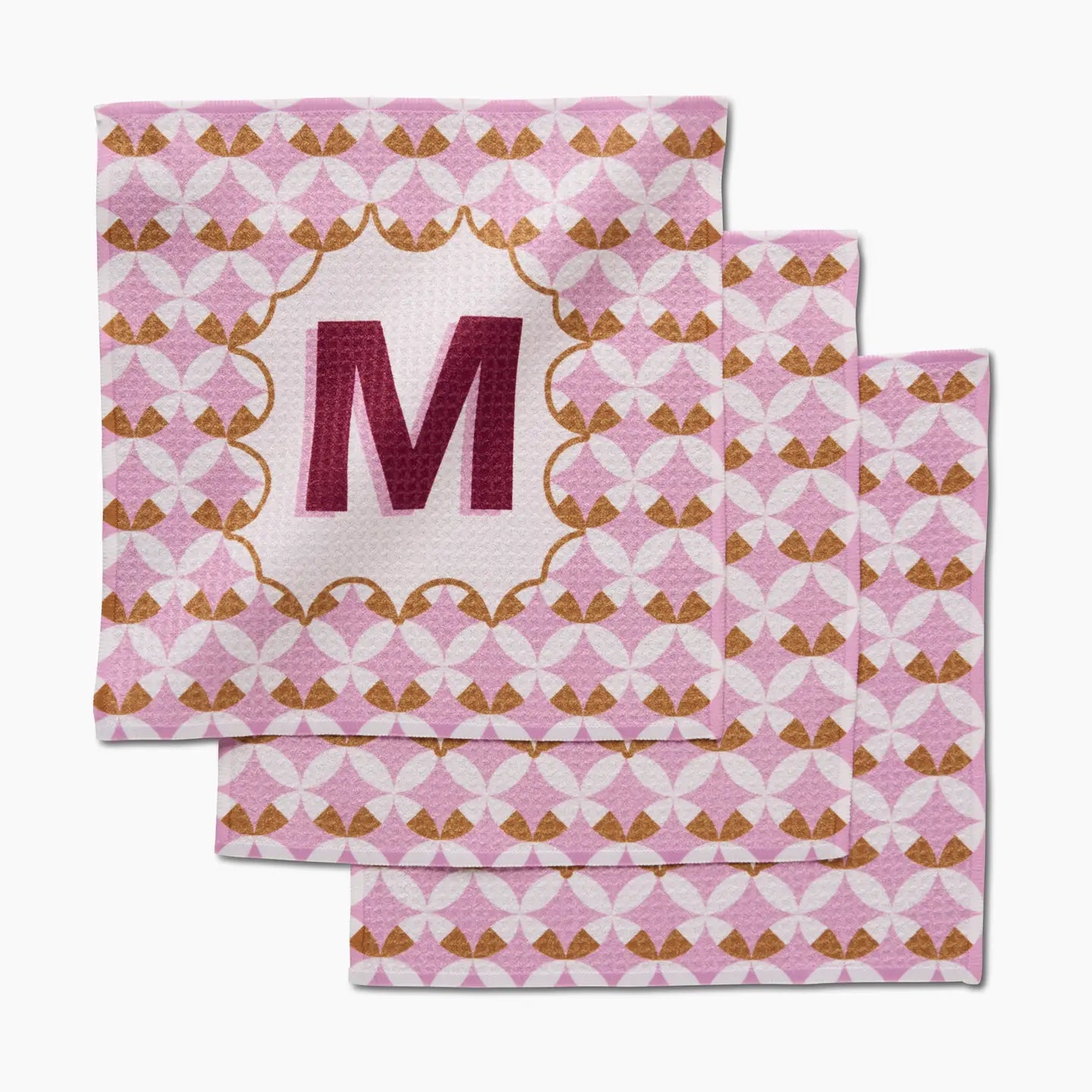 PREORDER: Geometry Monogram Dishcloth Set
