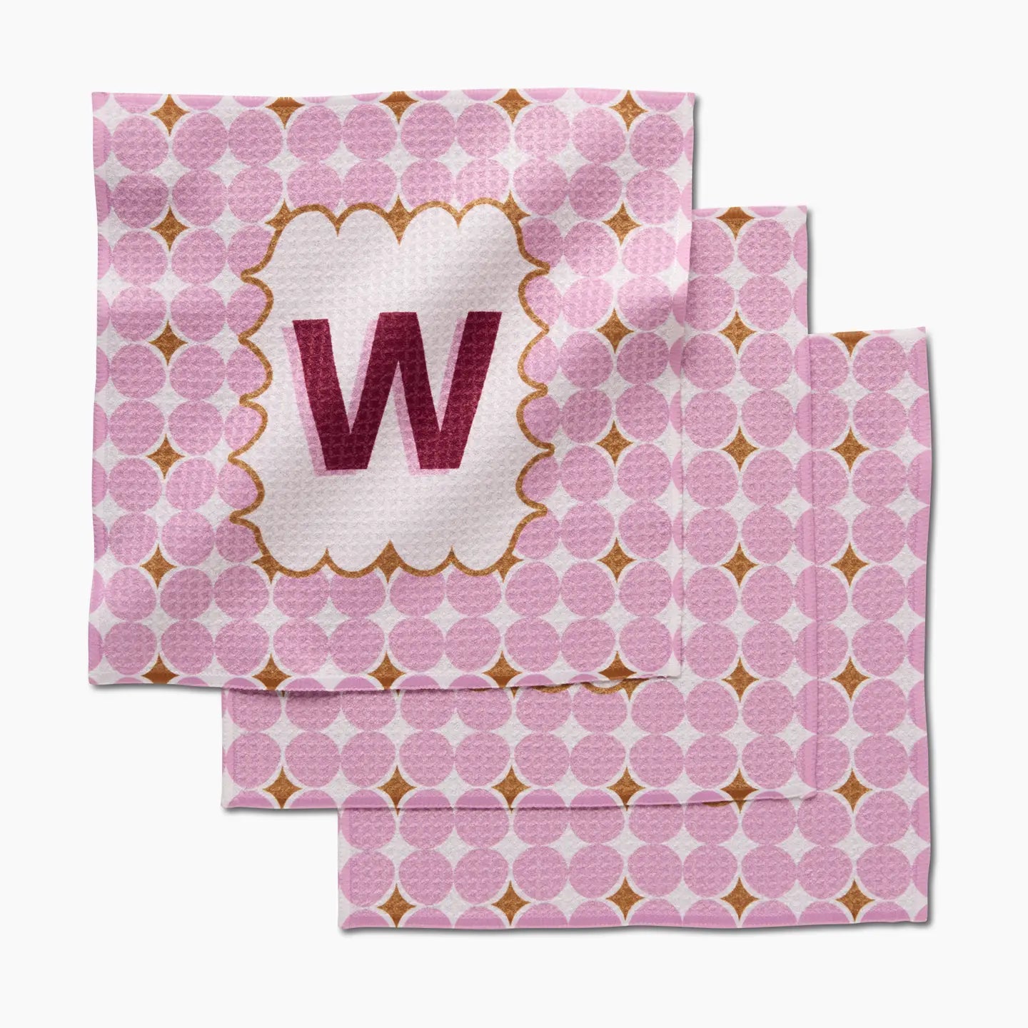PREORDER: Geometry Monogram Dishcloth Set