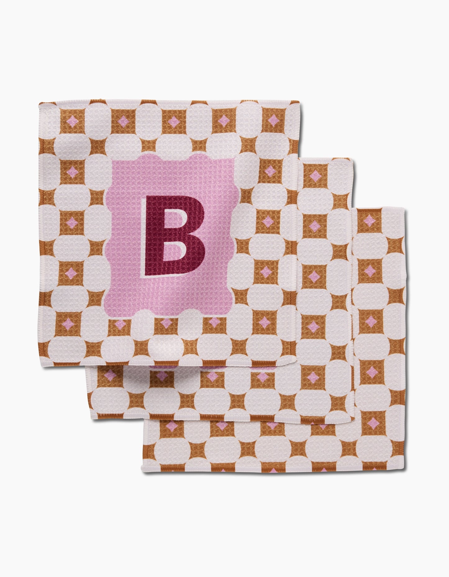 PREORDER: Geometry Monogram Dishcloth Set