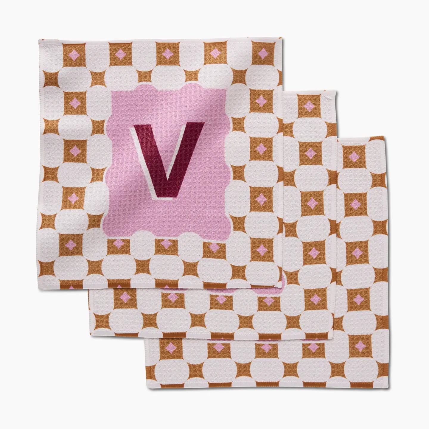 PREORDER: Geometry Monogram Dishcloth Set