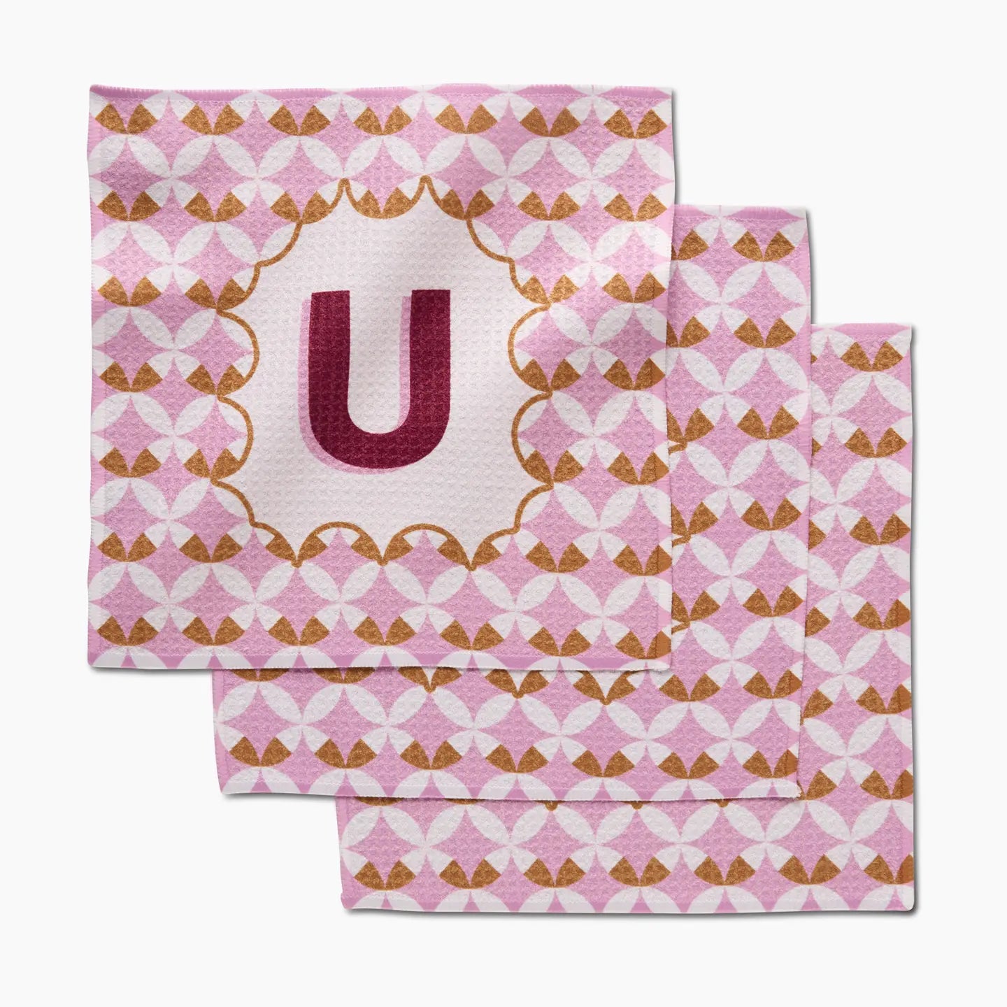 PREORDER: Geometry Monogram Dishcloth Set