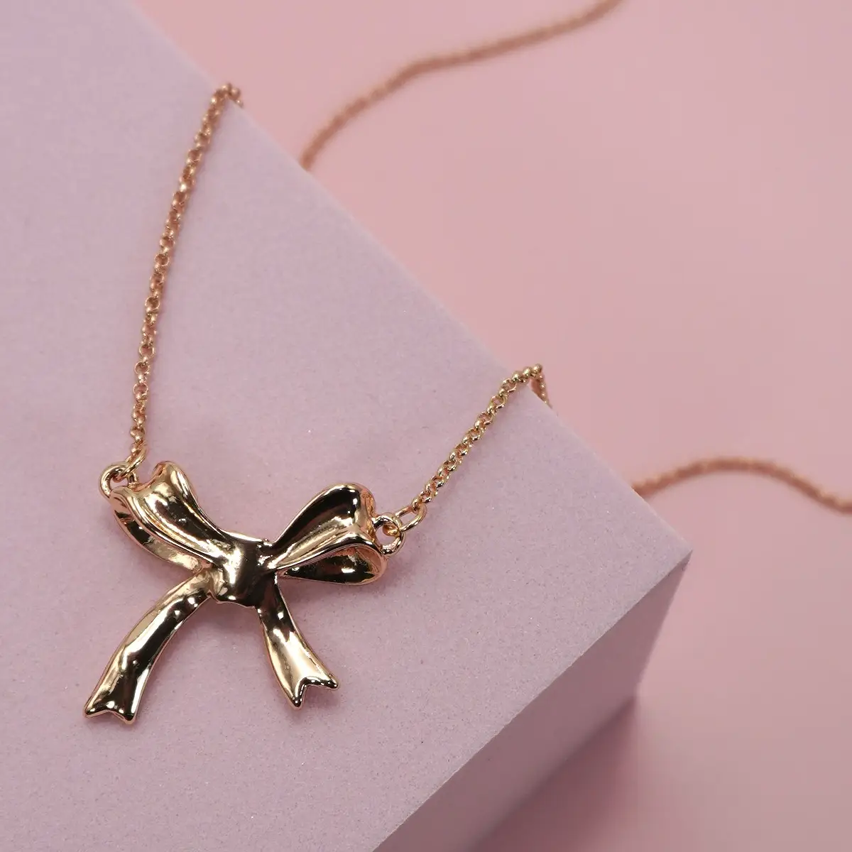 Statement Gold Bow Necklace
