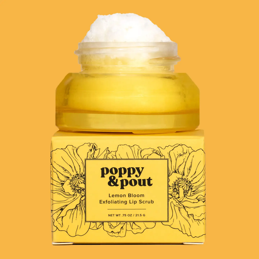 Poppy + Pout Lemon Bloom Lip Scrub
