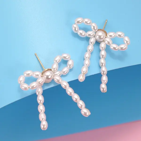 Pearl Beaded Earrings