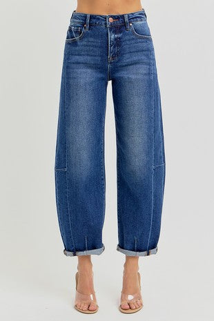 Genevieve Barrel Leg Denim