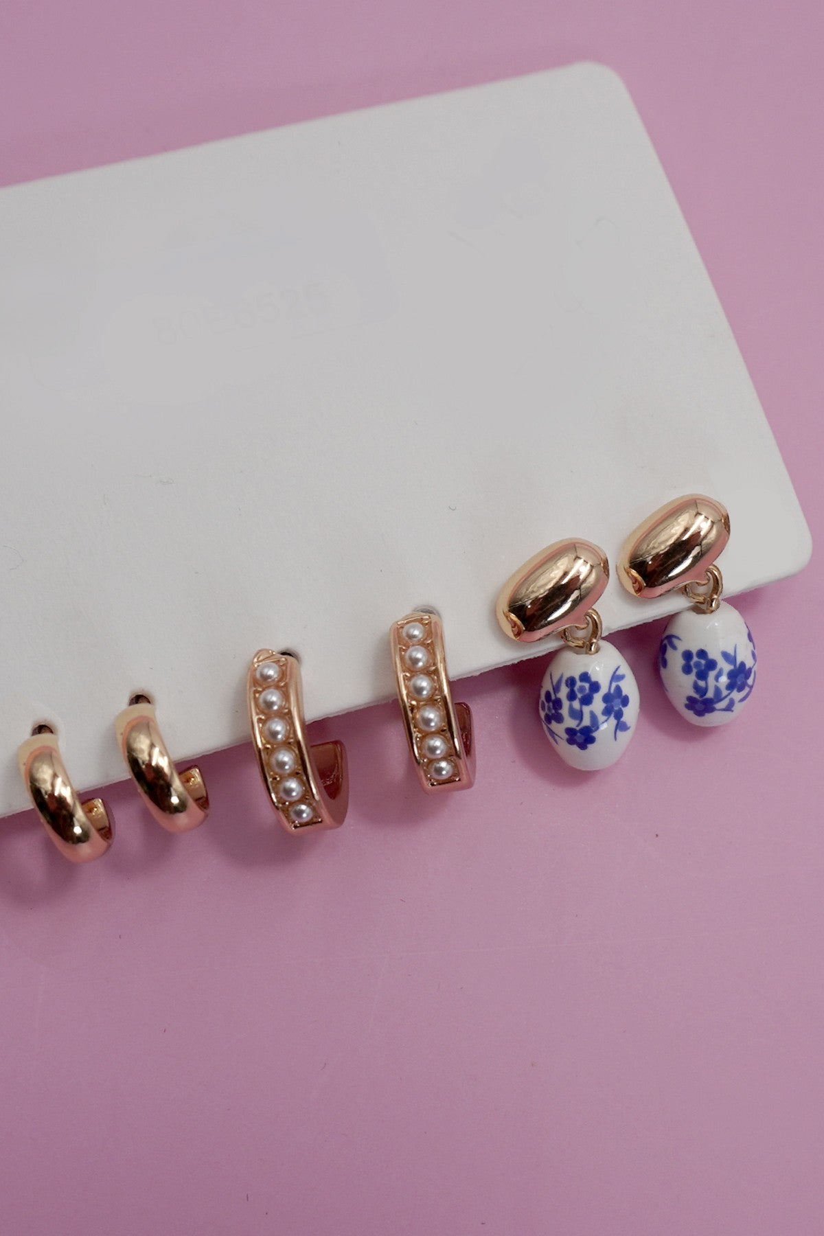 Hypoallergenic Porcelain Earring Set