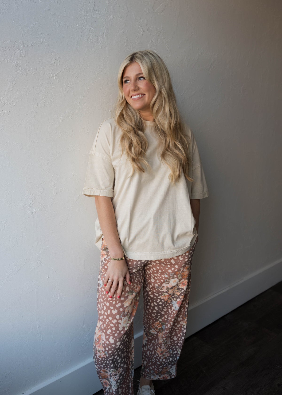Jovie Printed Barrel Pant