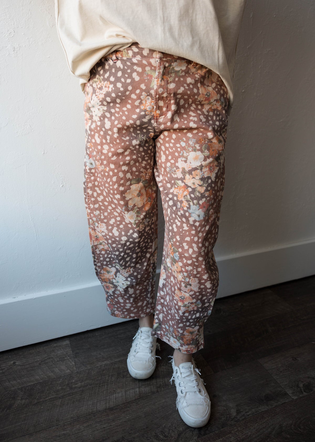 Jovie Printed Barrel Pant