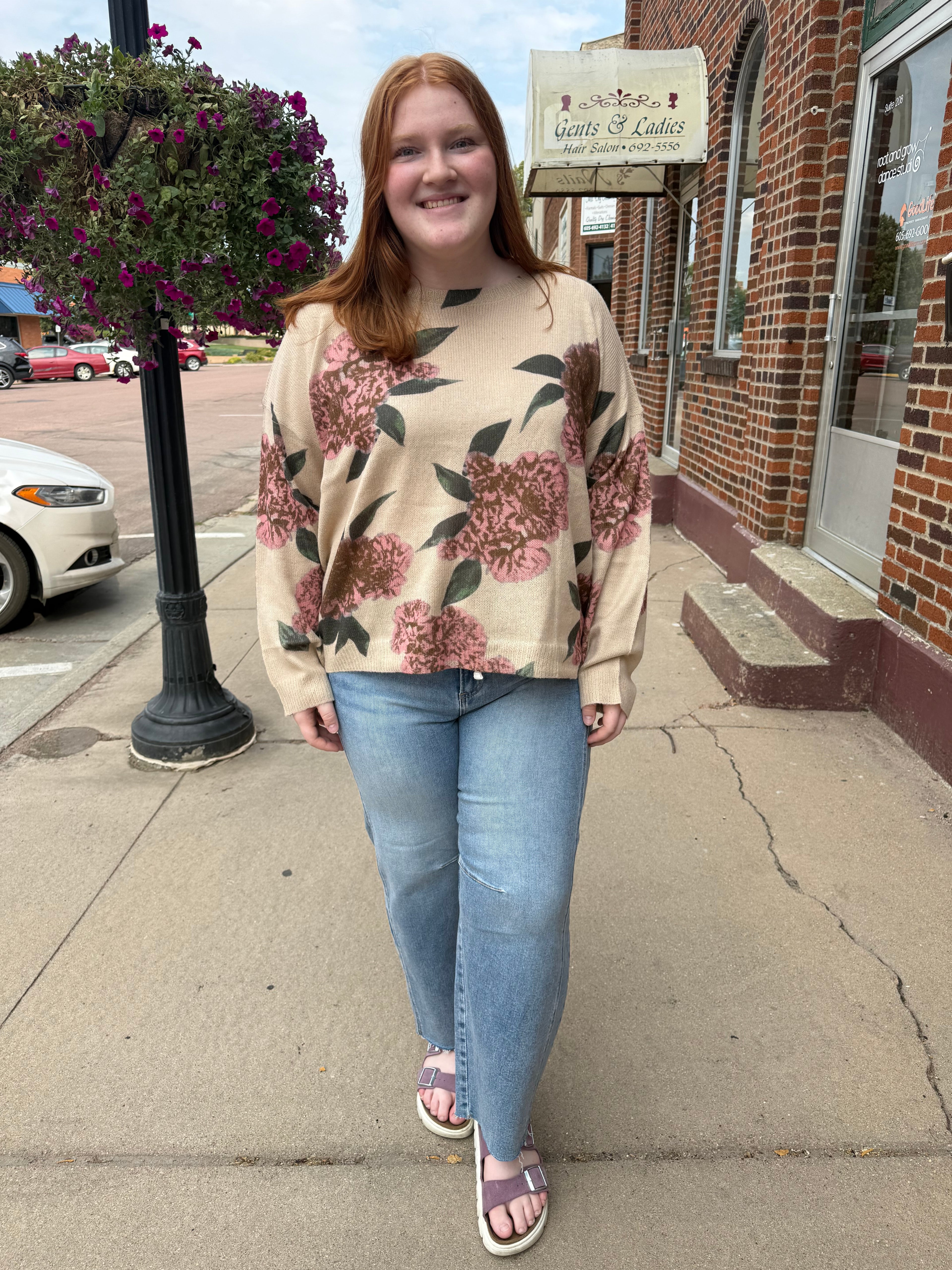 Gia Floral Sweater