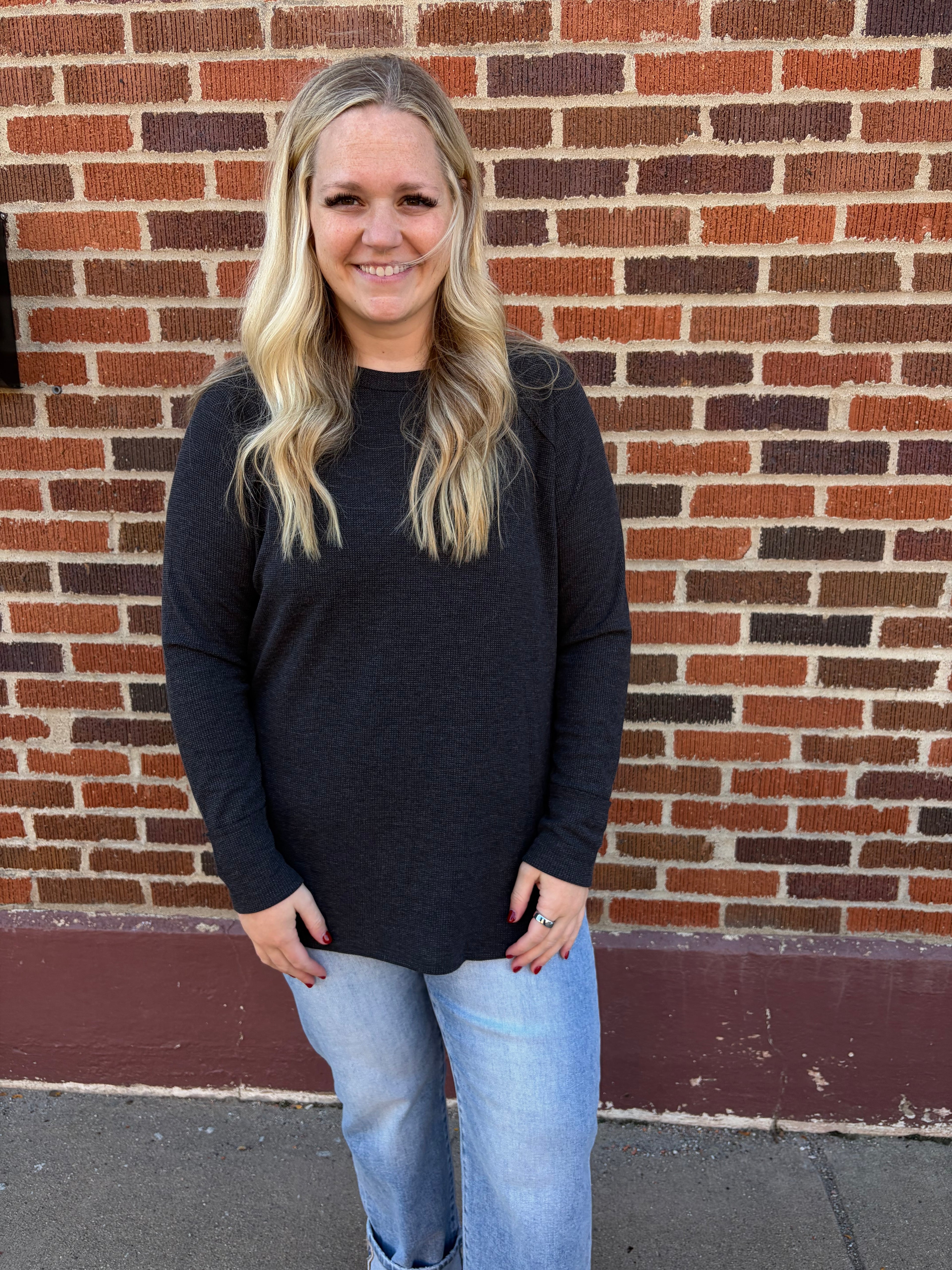 Blaise Waffle Knit Top