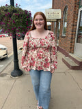 Rose Babydoll Top