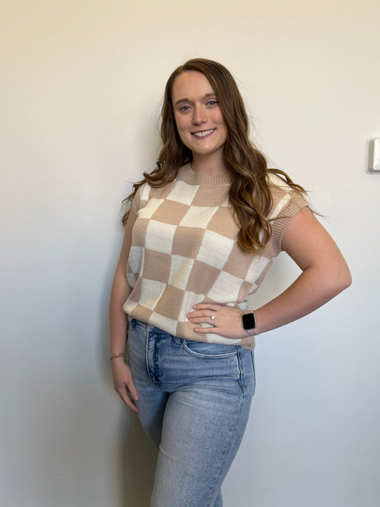 Camri Checkered Vest