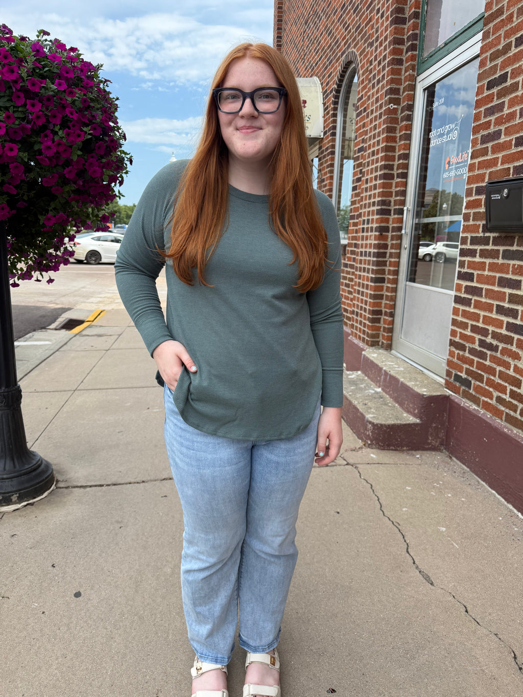 Ali Waffle Knit Top