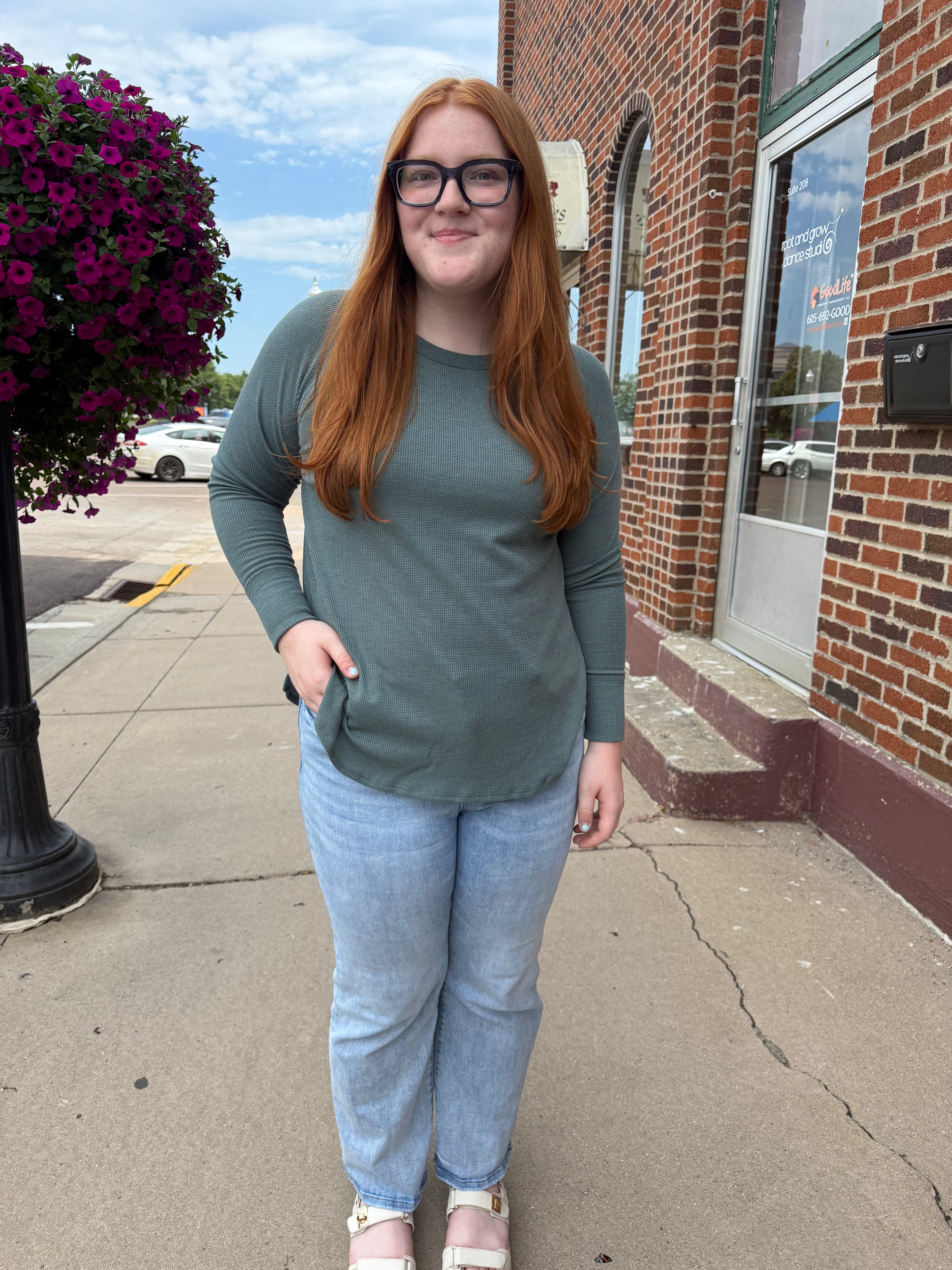 Ali Waffle Knit Top