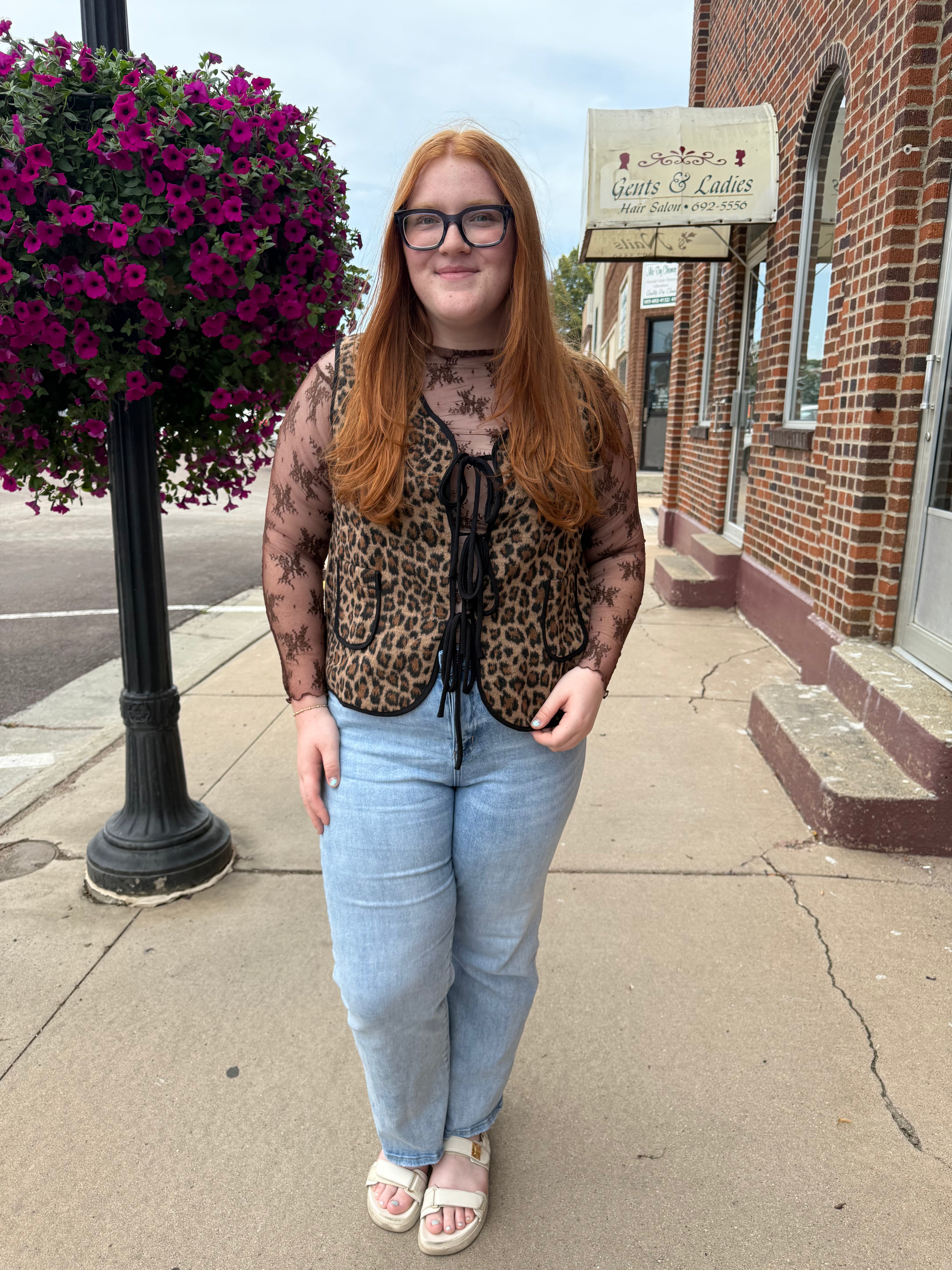 Collins Leopard Vest