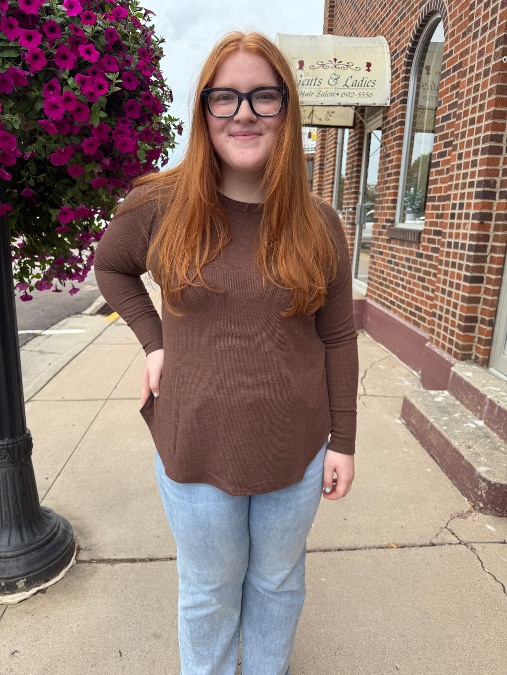 Brandon Waffle Knit Top