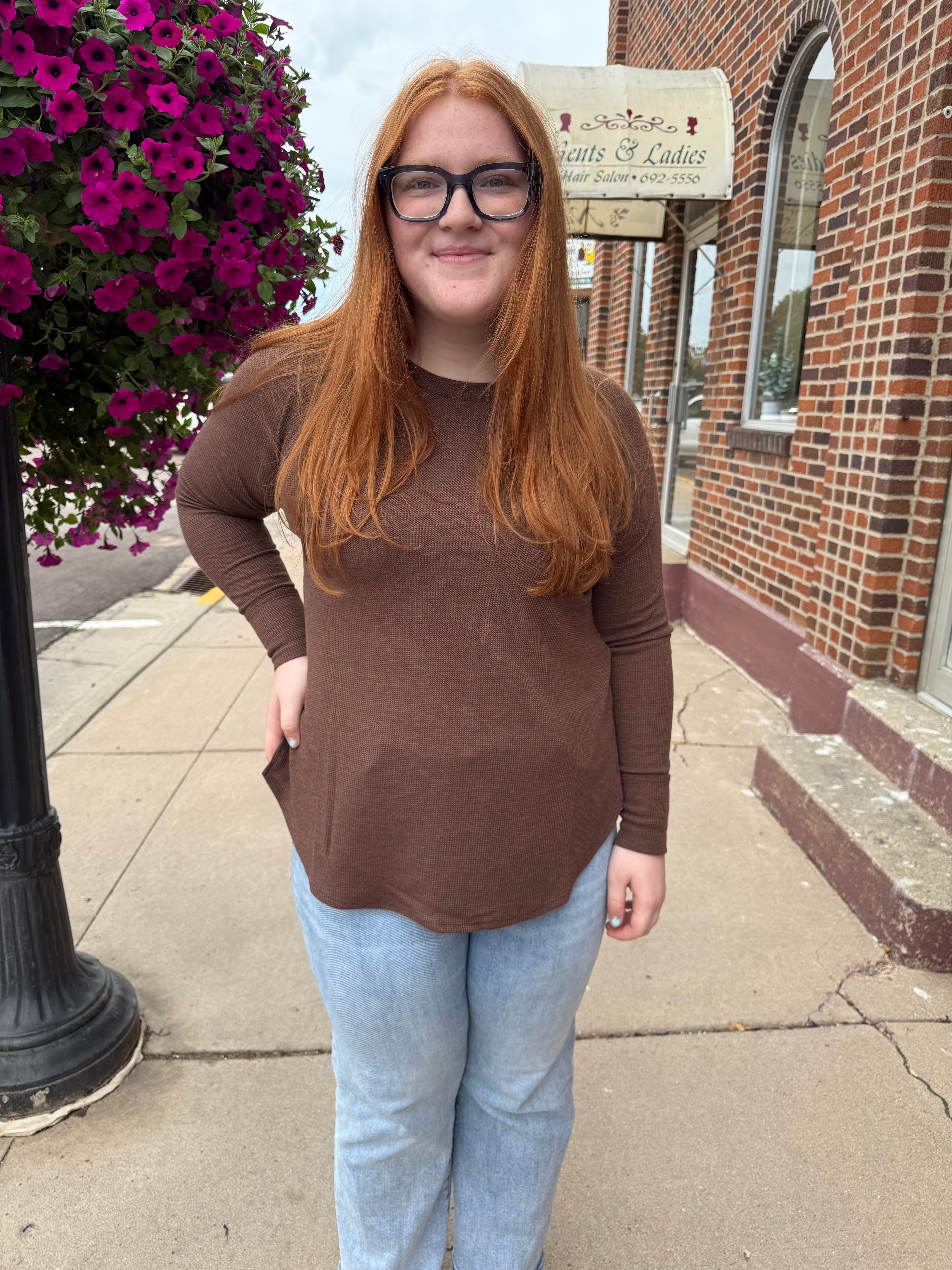 Brandon Waffle Knit Top