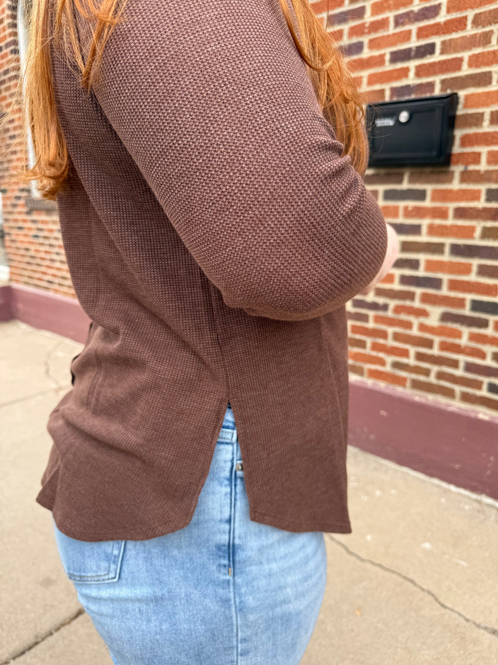 Brandon Waffle Knit Top
