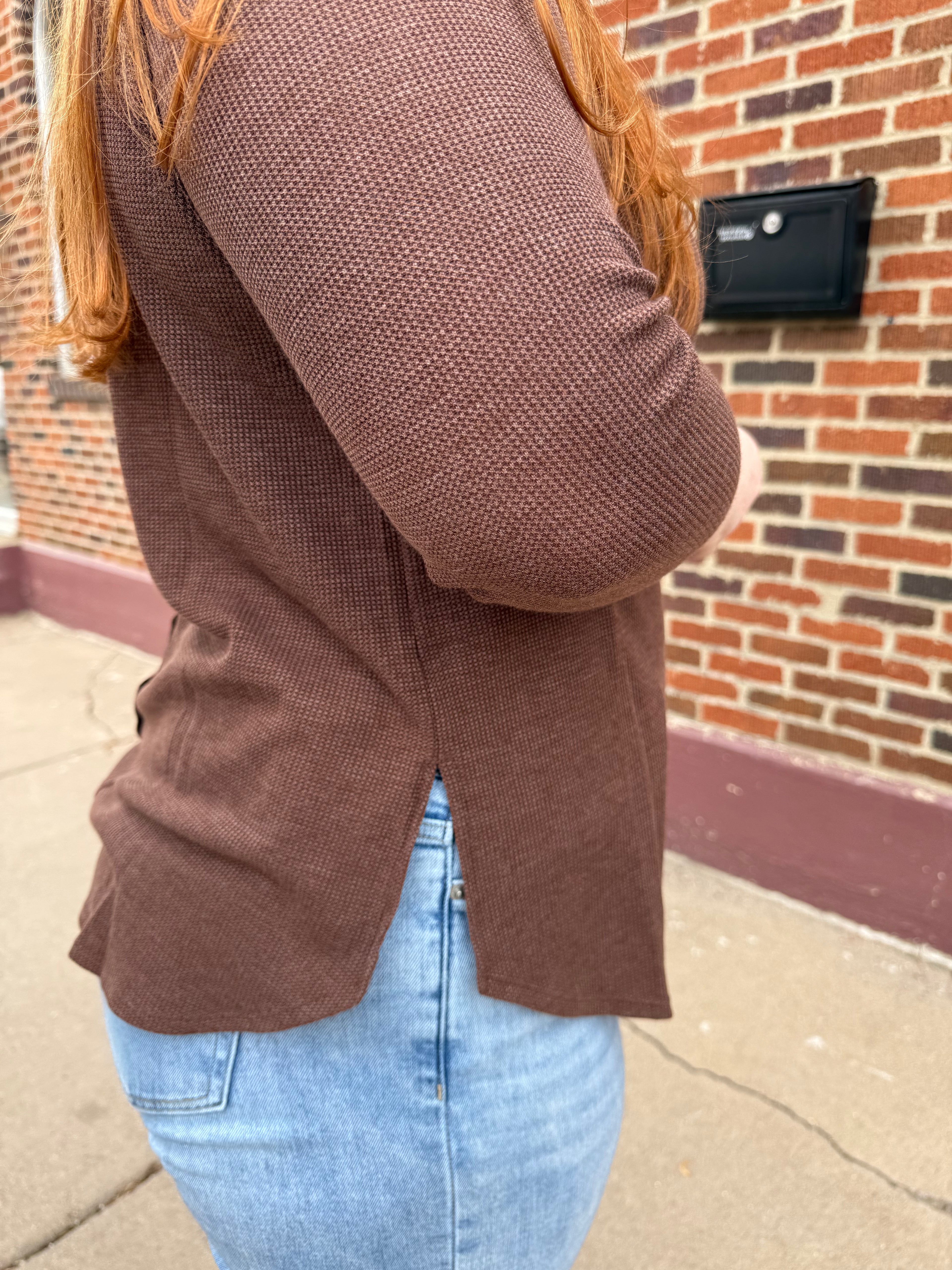 Brandon Waffle Knit Top