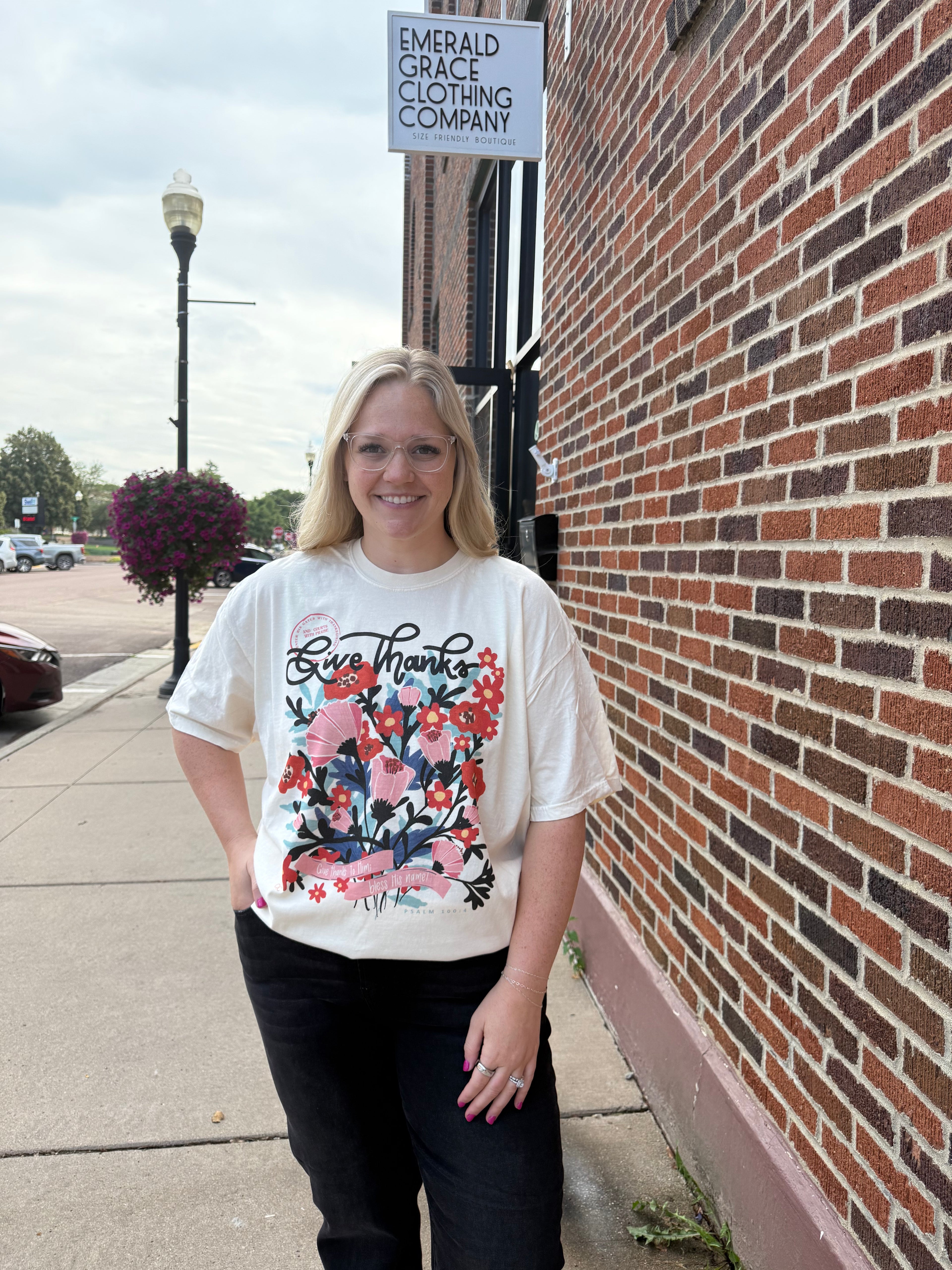 Give Thanks To Him Graphic Tee
