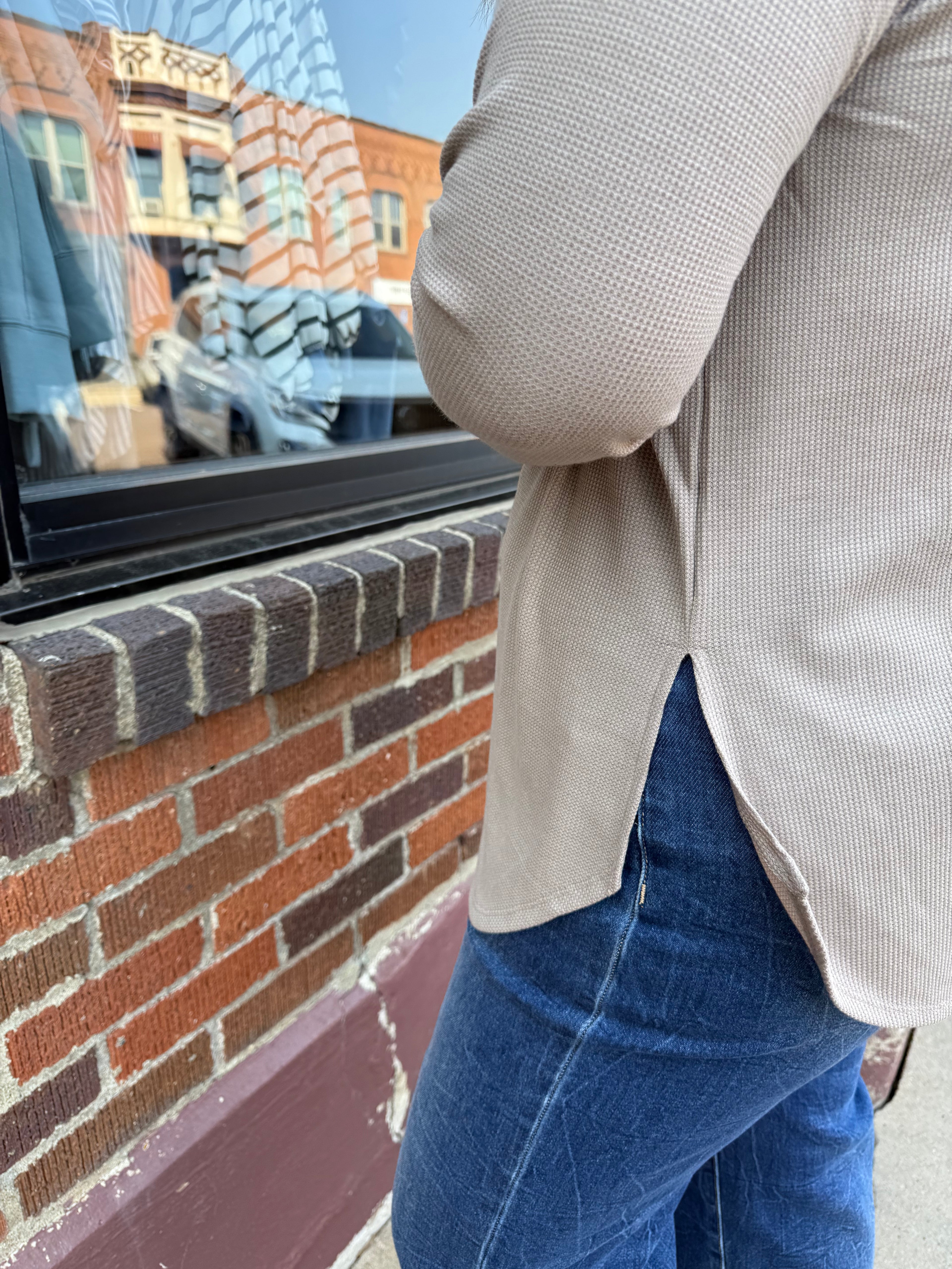Atlas Waffle Knit Top