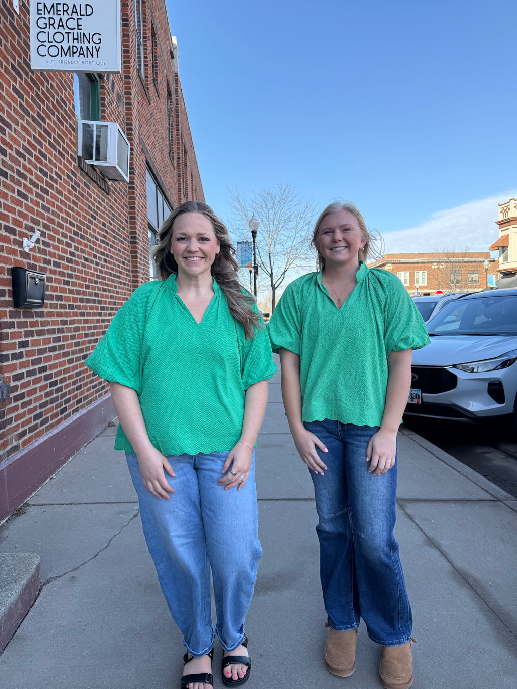 Genevieve Scalloped Top