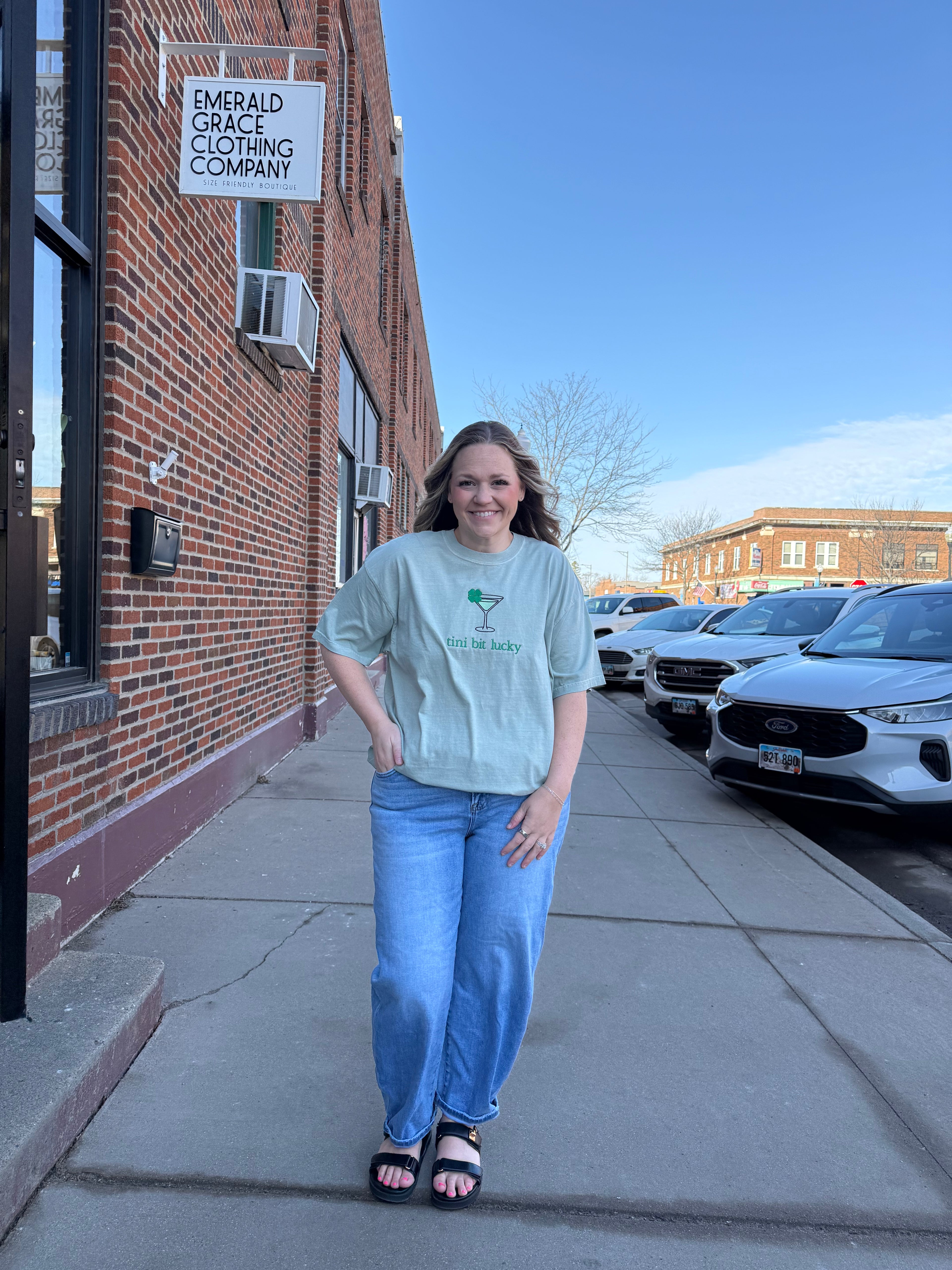 Tini Bit Lucky Graphic Tee