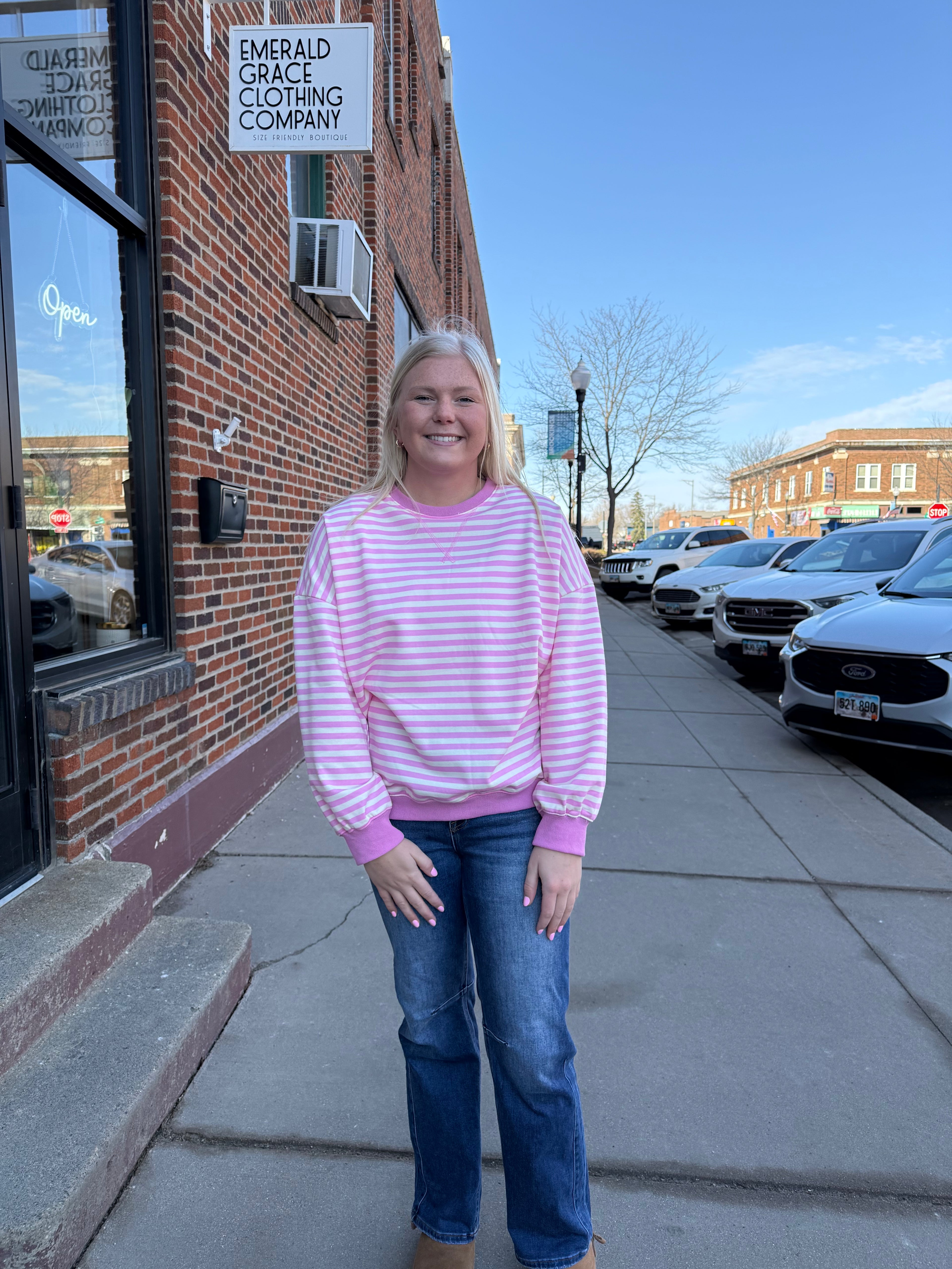 Pennie Striped Pullover