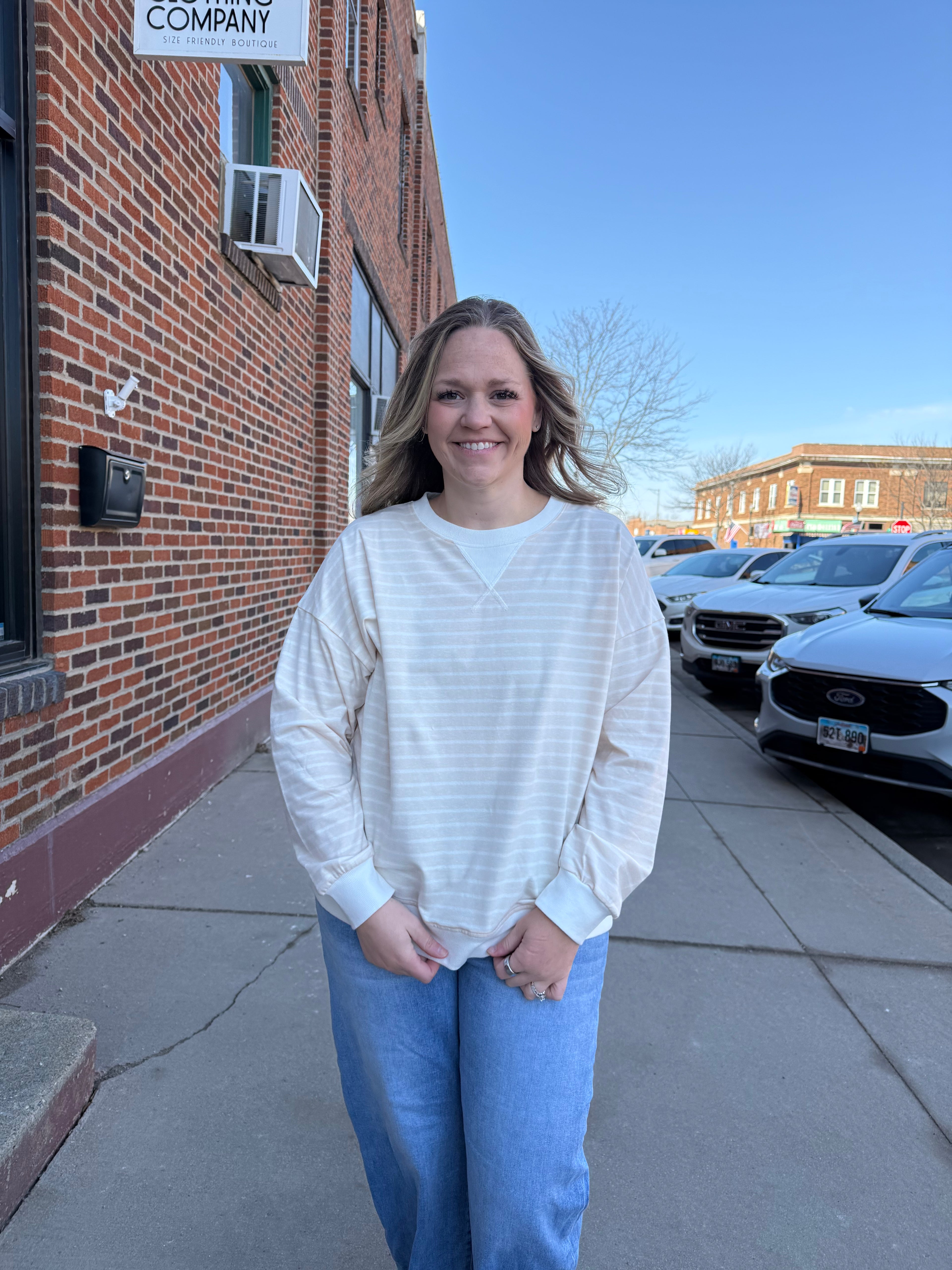 Hudson Striped Pullover