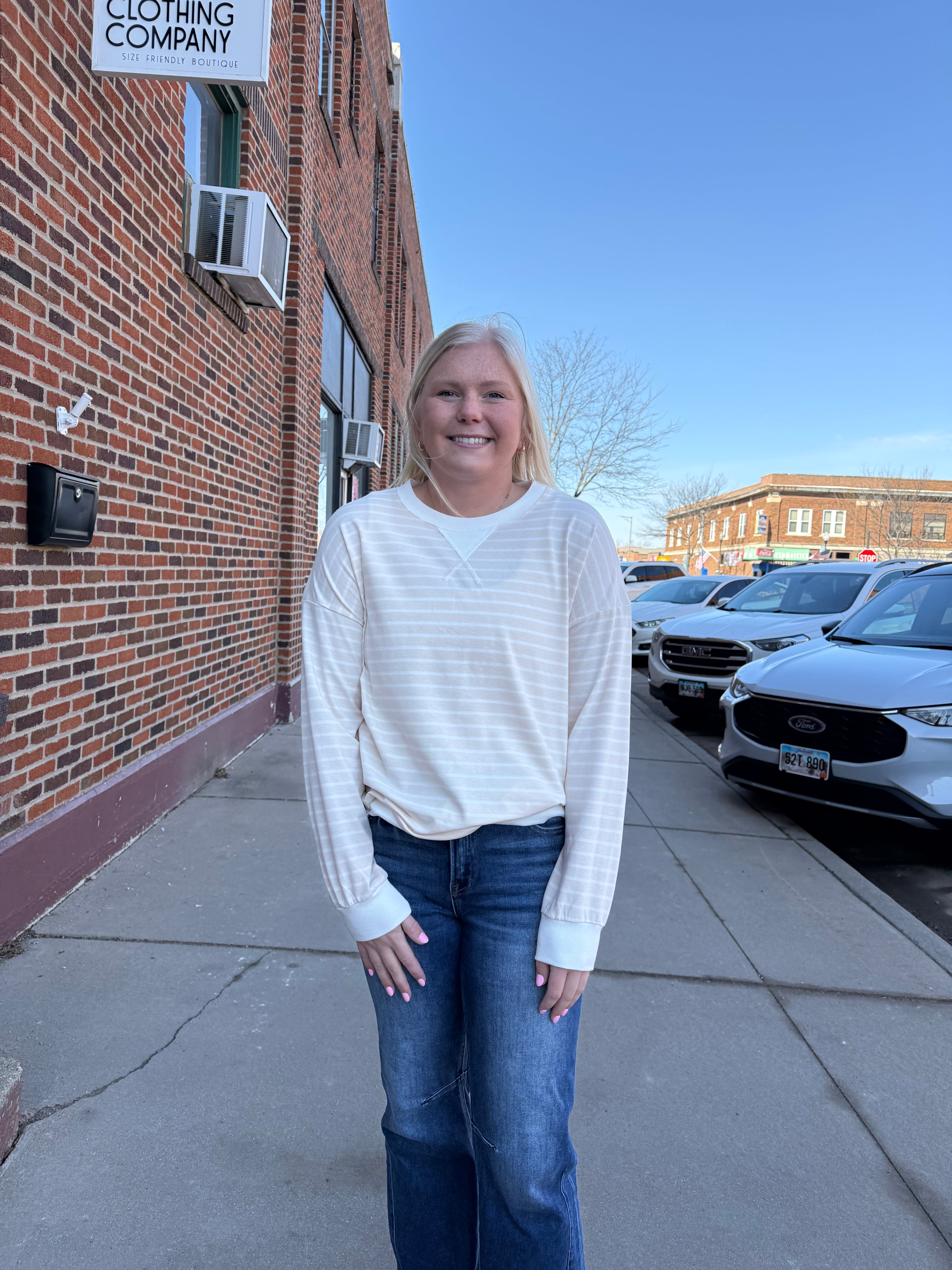 Hudson Striped Pullover