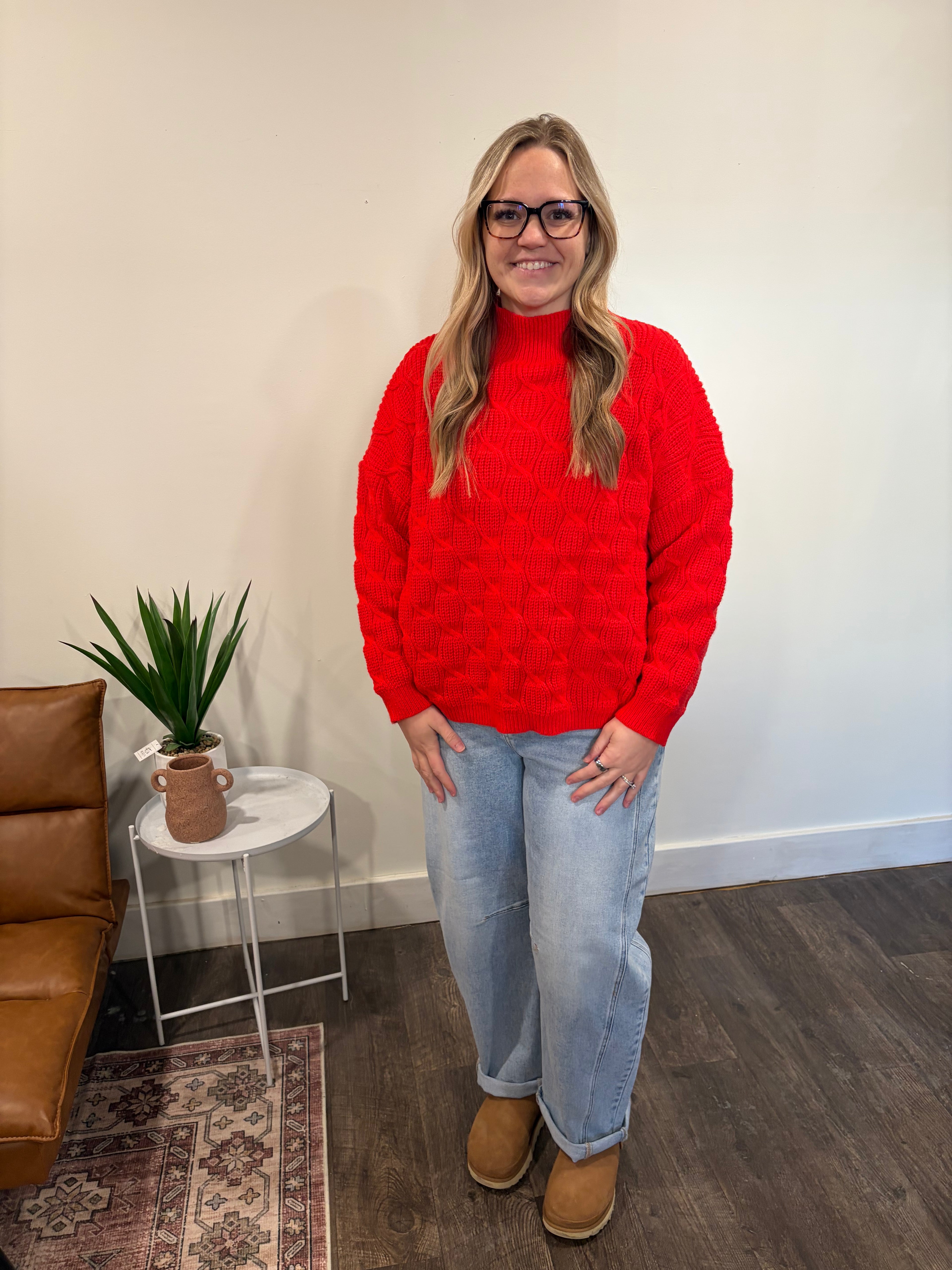 Rudolph Cable Knit Sweater