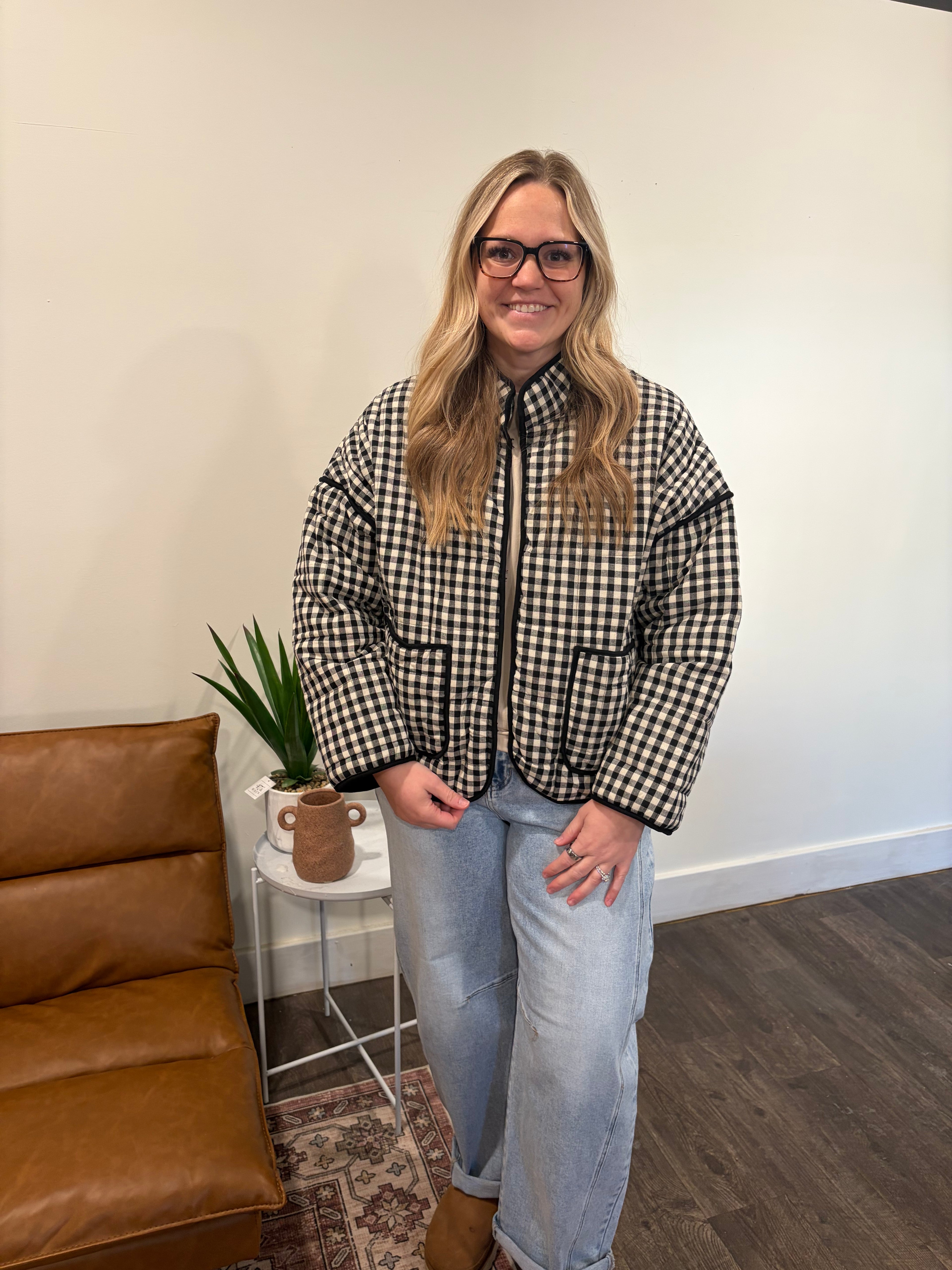 Lennie Gingham Jacket