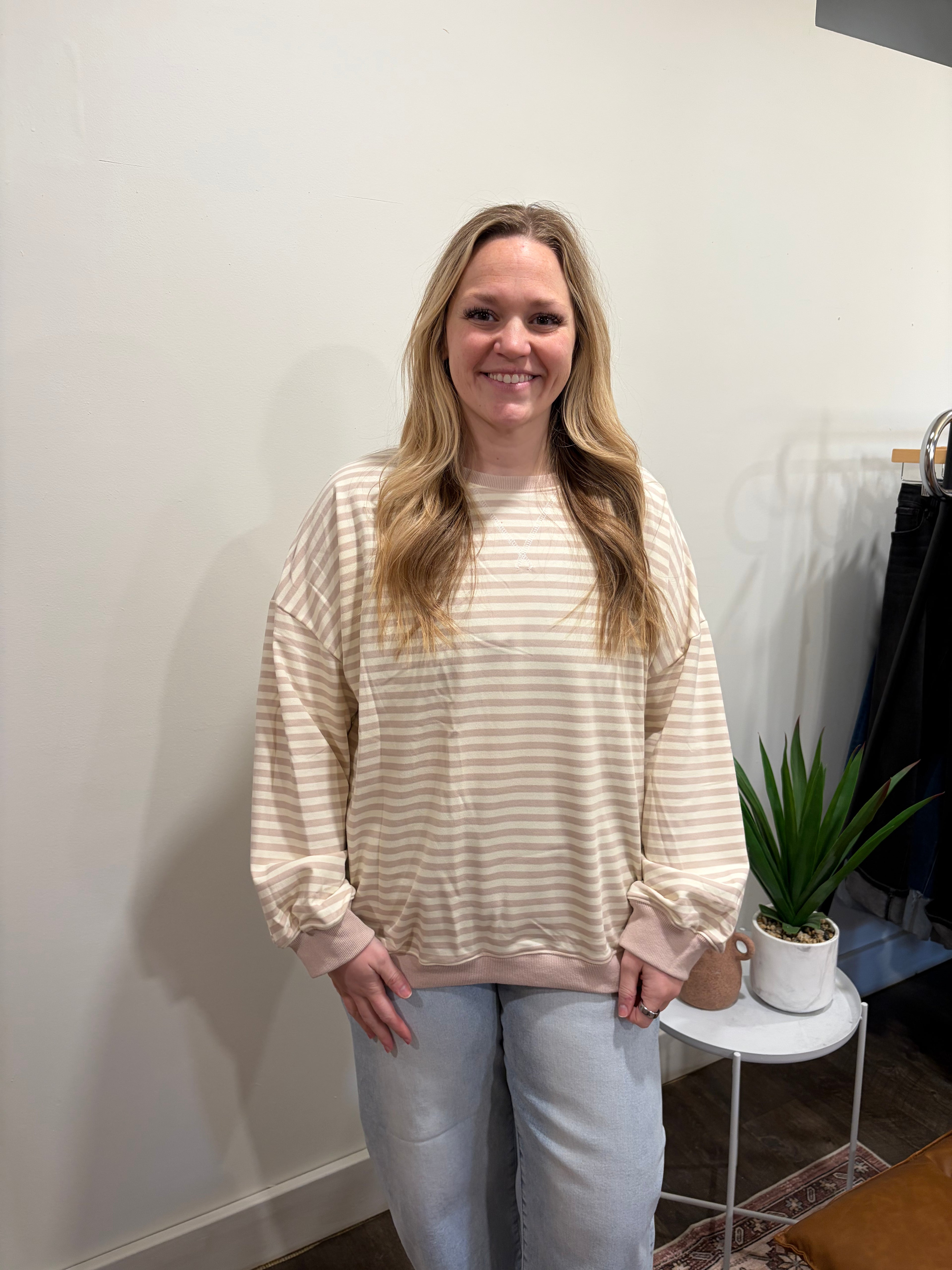 Bennie Striped Pullover