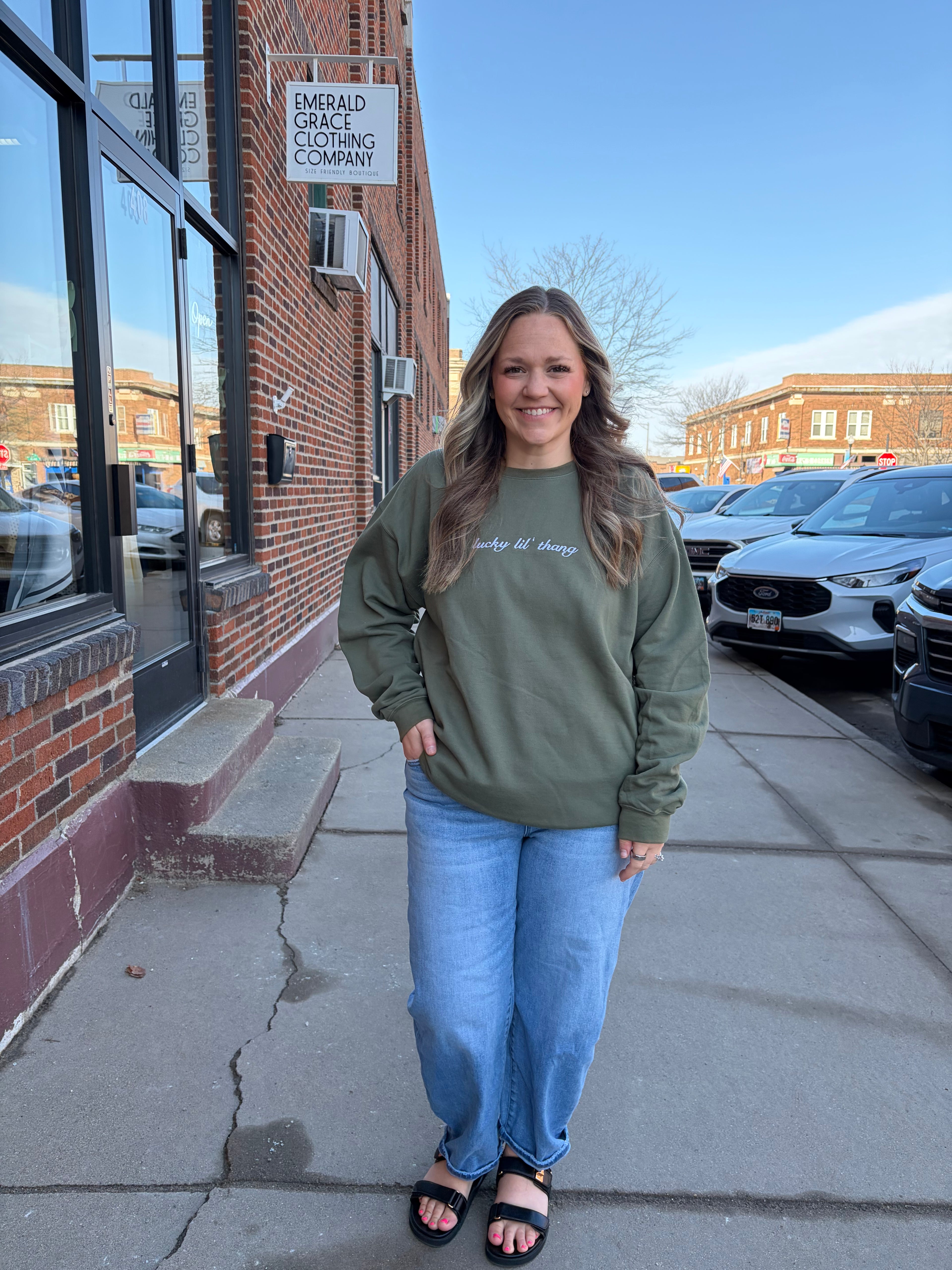 Lucky Lil' Thang Crewneck