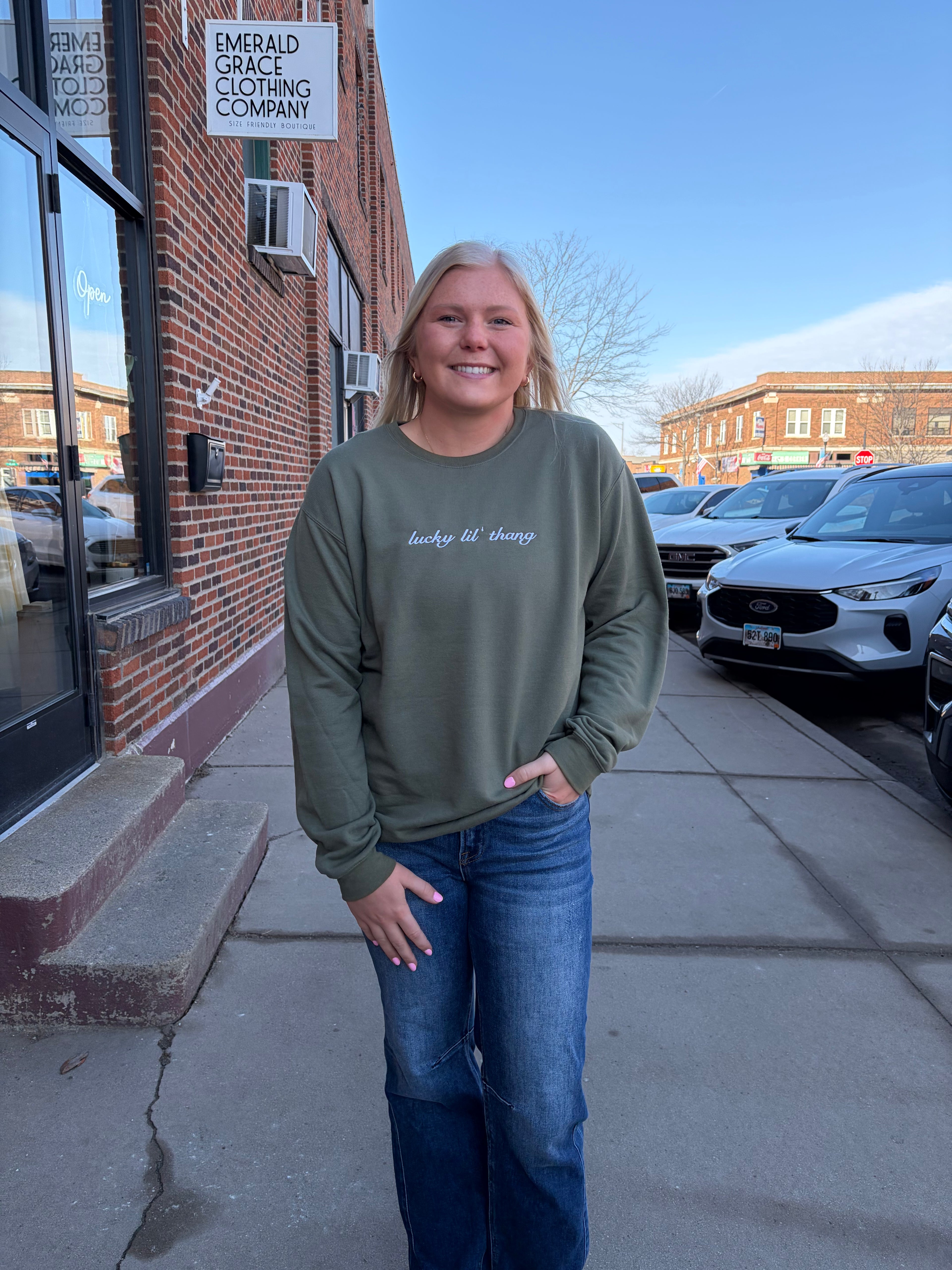 Lucky Lil' Thang Crewneck