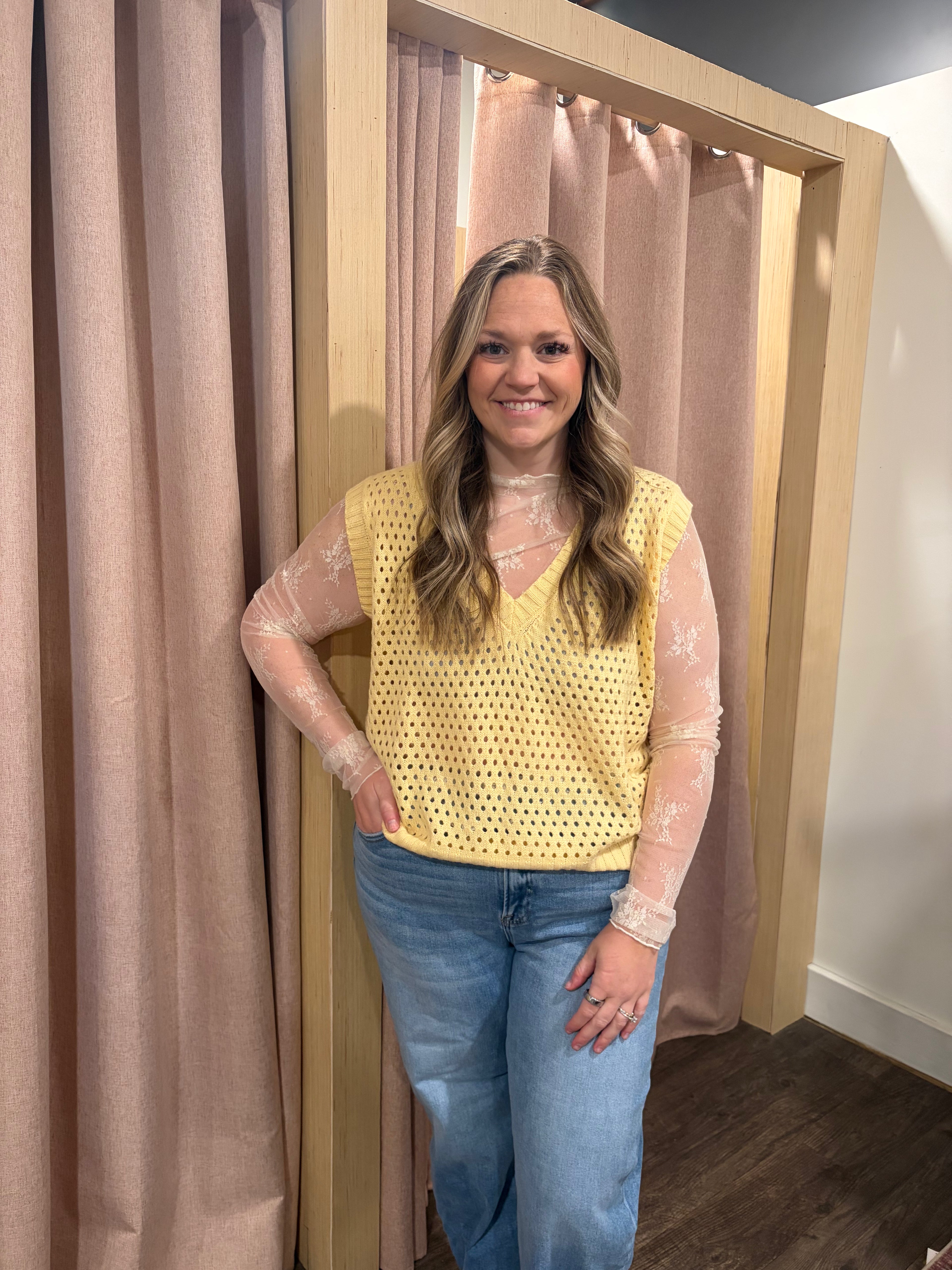 Marigold Knit Sweater Vest