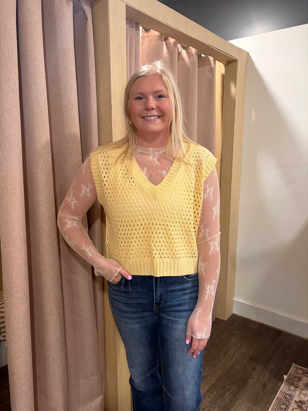 Marigold Knit Sweater Vest