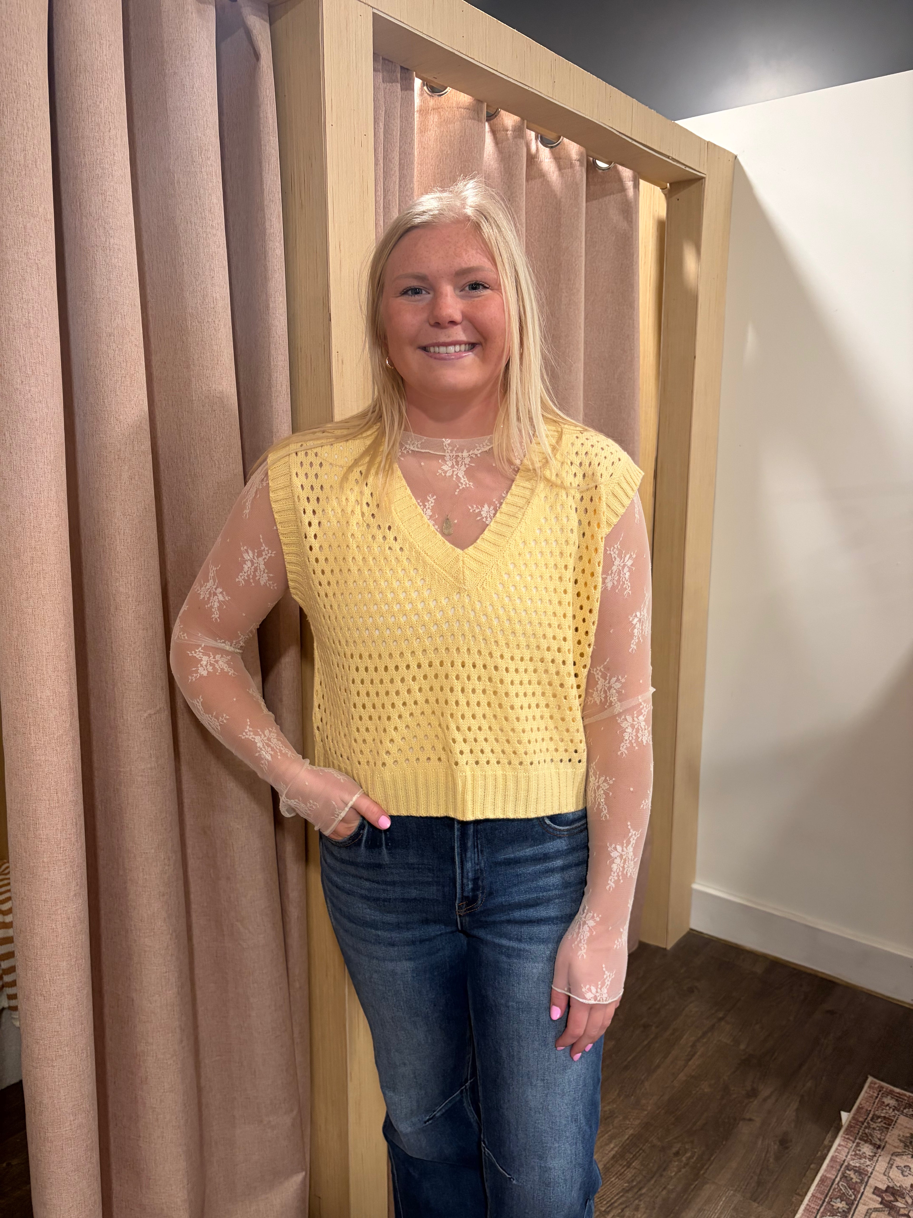 Marigold Knit Sweater Vest