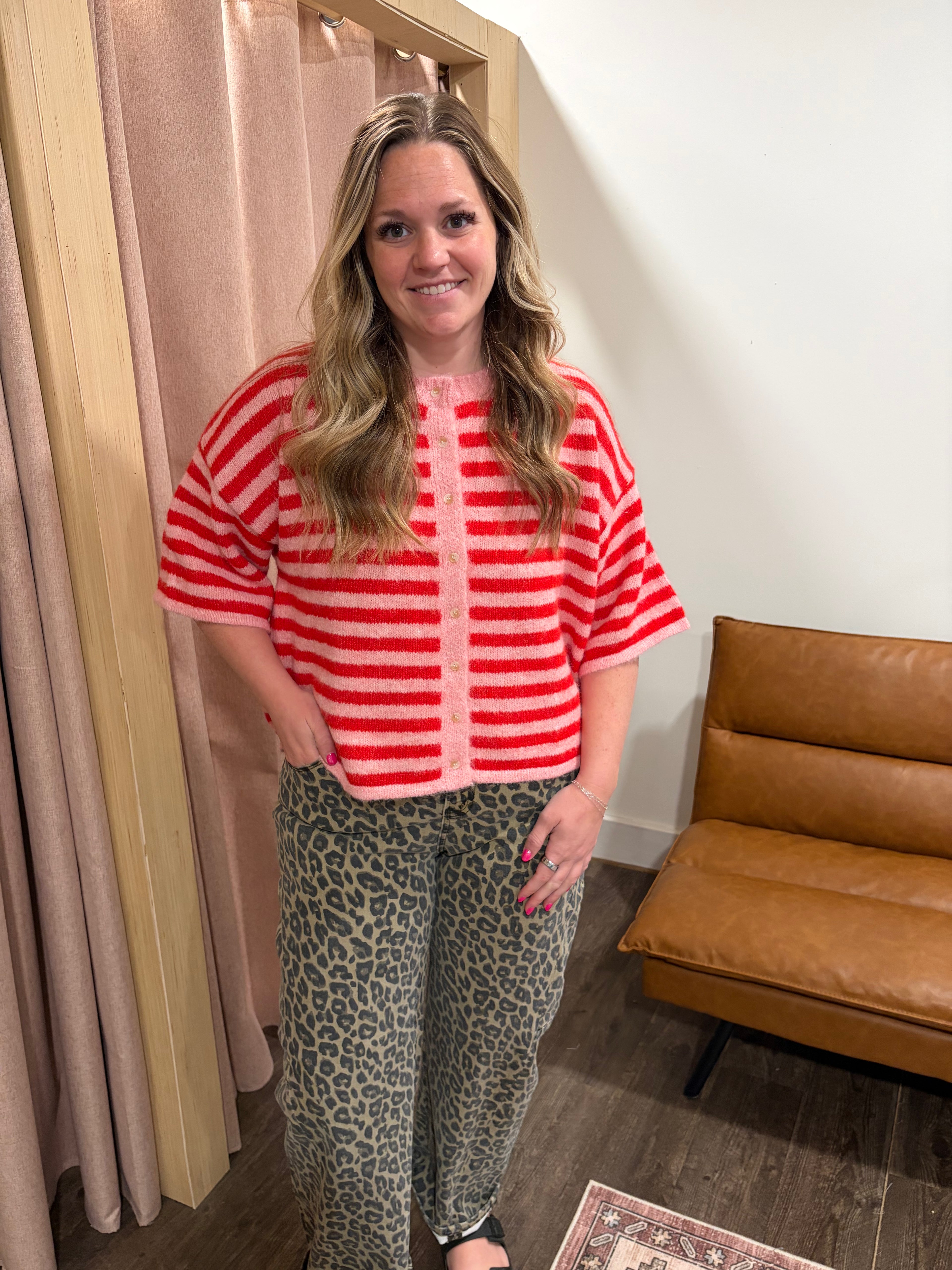 Lydia Striped Cardigan